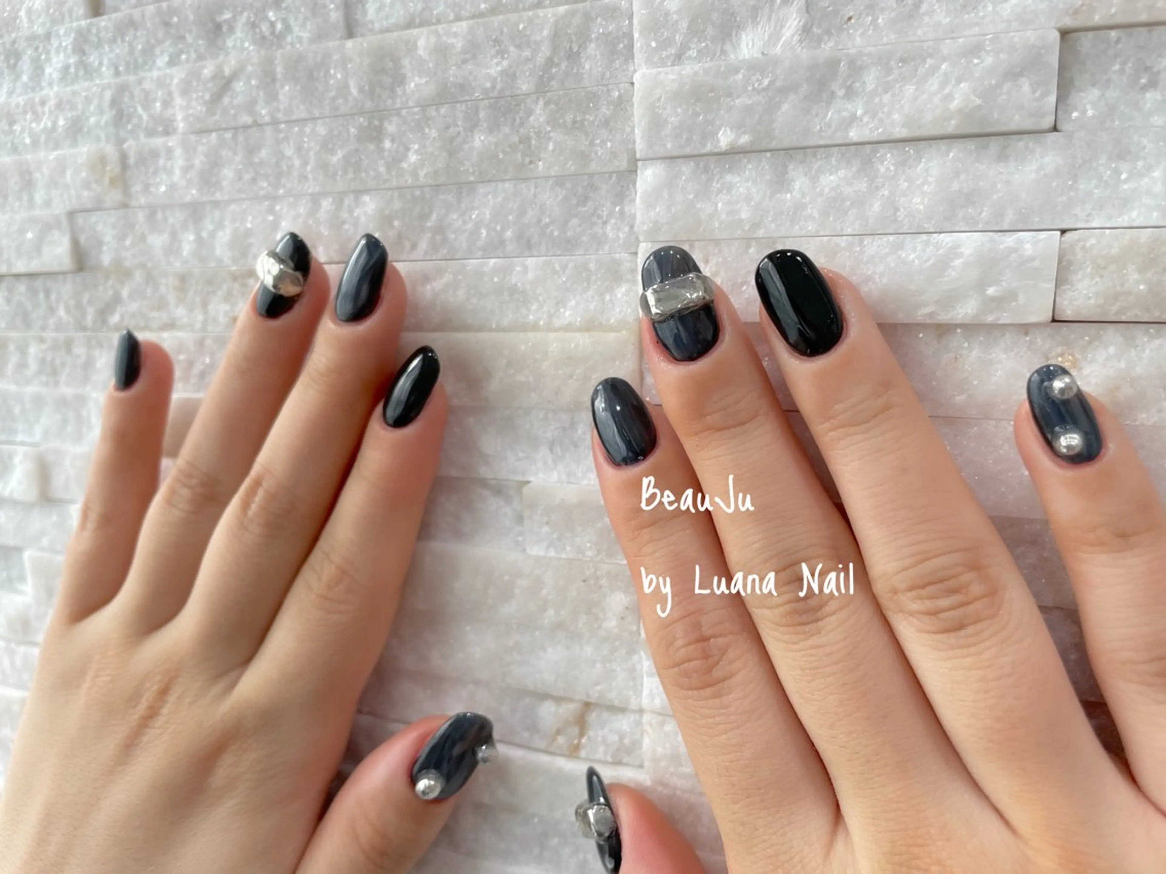 ネイル ミラーネイル ハンドネイル BeauJu by Luana Nailのネイルデザイン