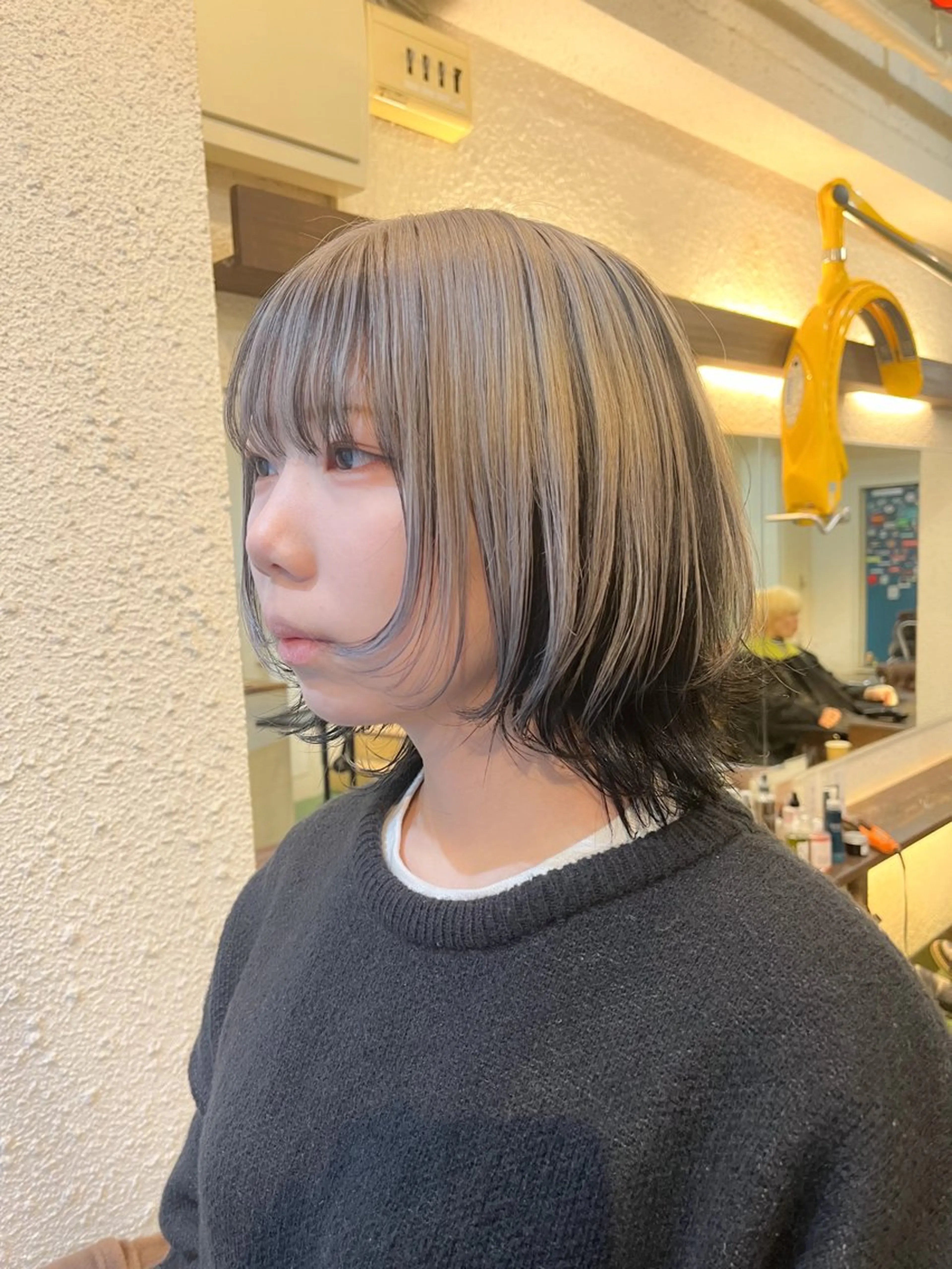 ショート カラー ハイトーンを育てる ブリーチカラー/牧原のヘアスタイル