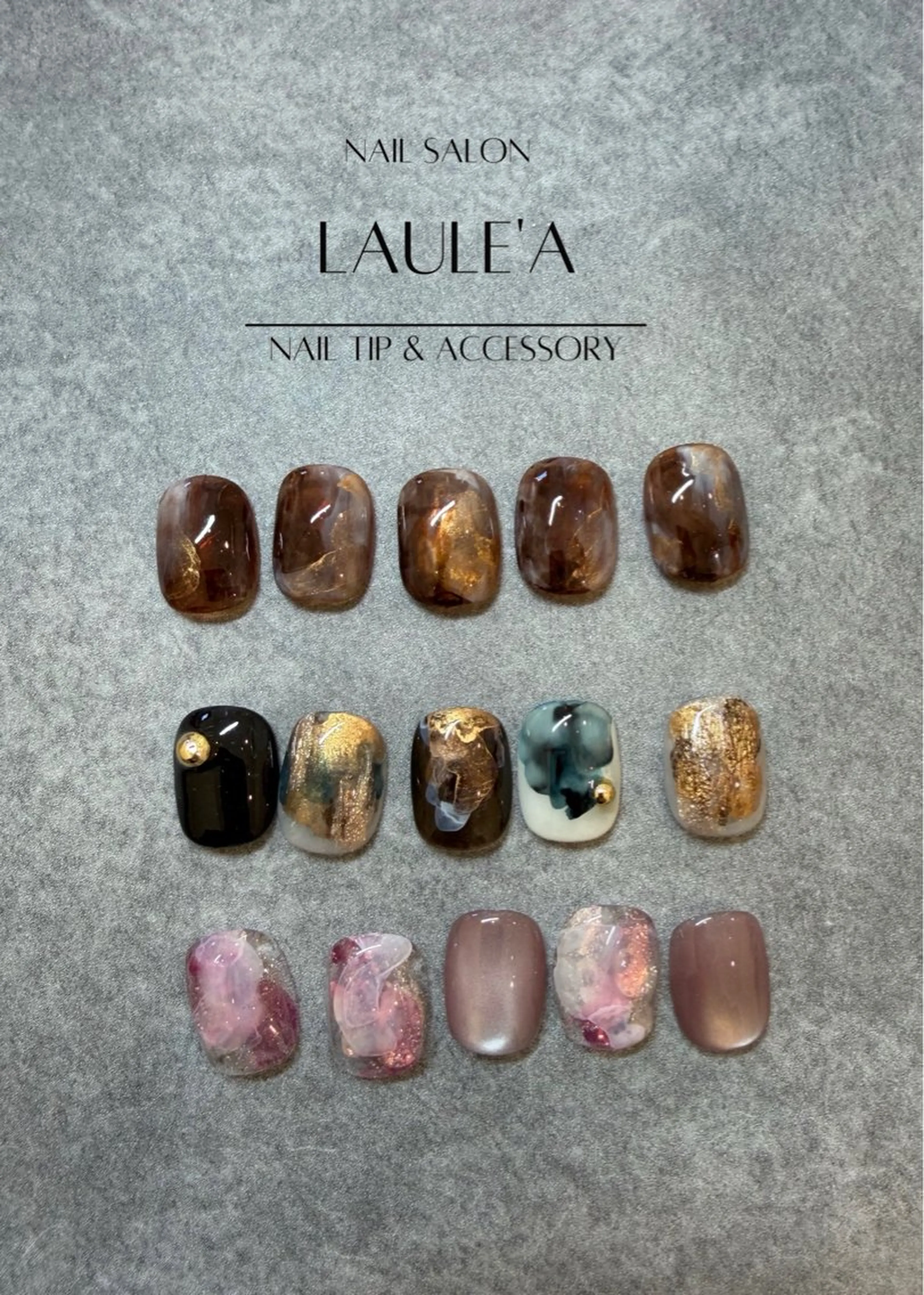 ネイル アートネイル ハンドネイル nailsalon Laule'aのネイルデザイン