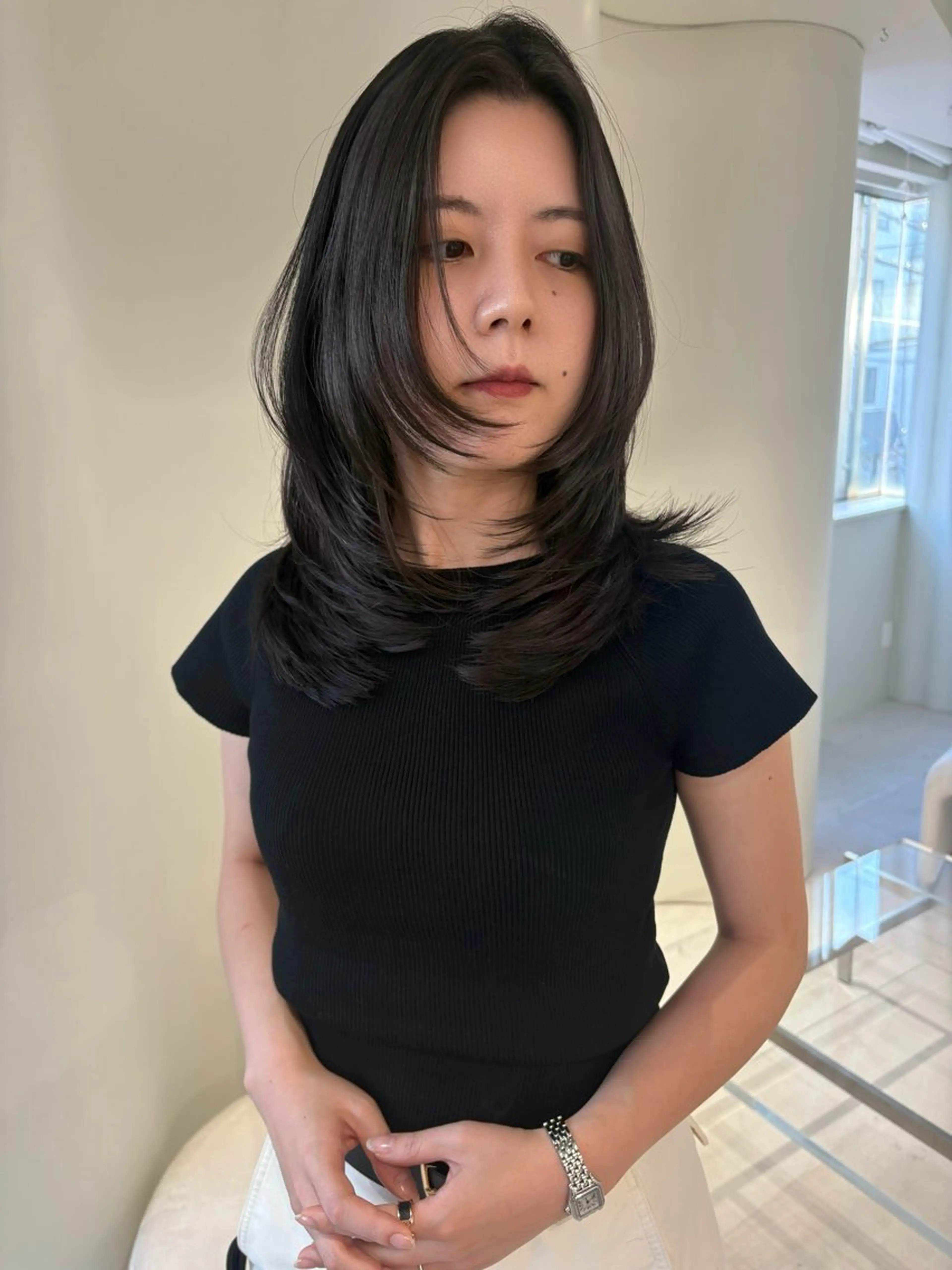 ロング カラー レイヤーカット カット ヘアカラー 海外レイヤー /NAGISAのヘアスタイル