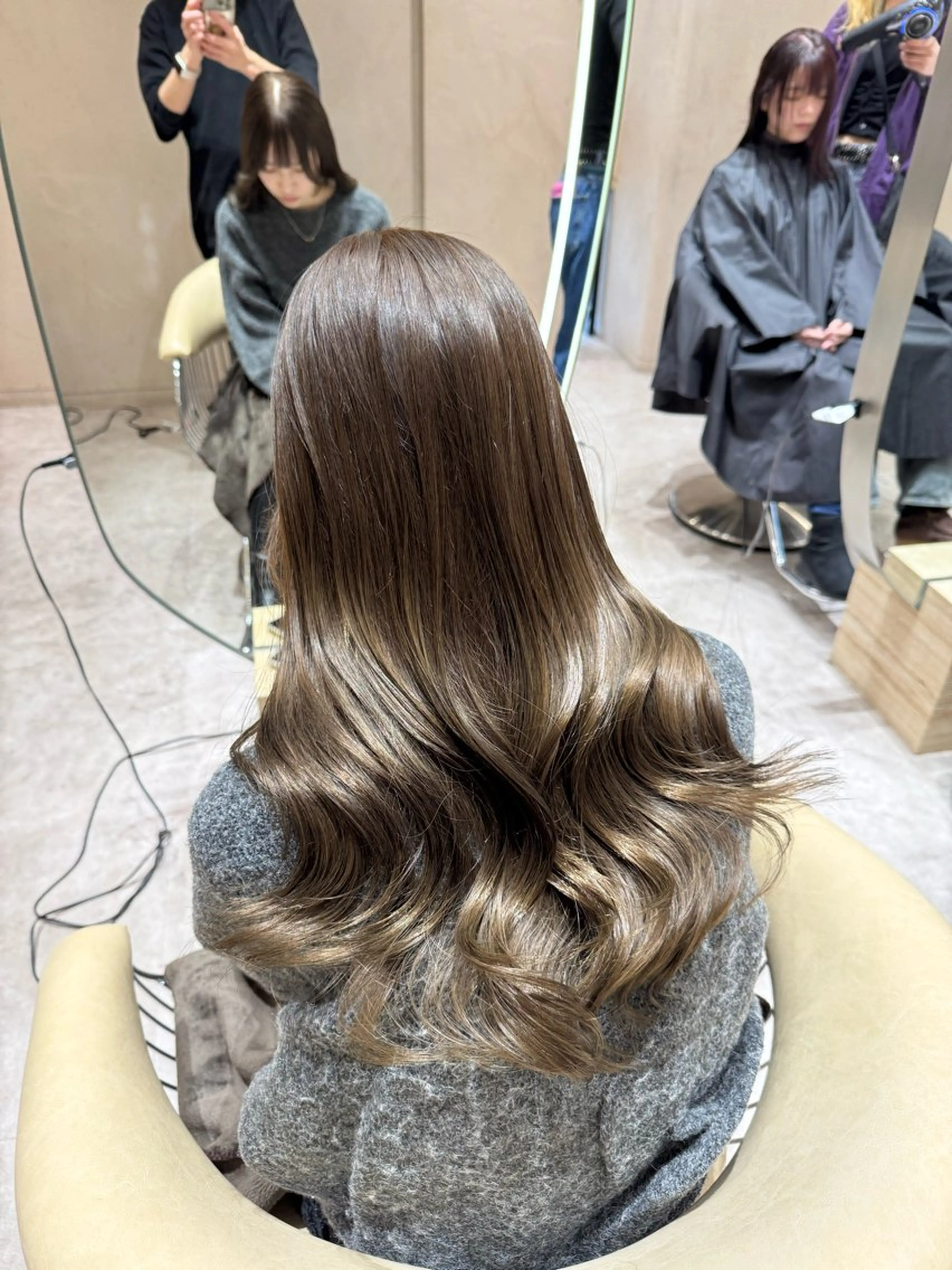 セミロング カット ヘアカラー トリートメント 韓国ヘア/館林美容室 /髪質改善/涼のヘアスタイル