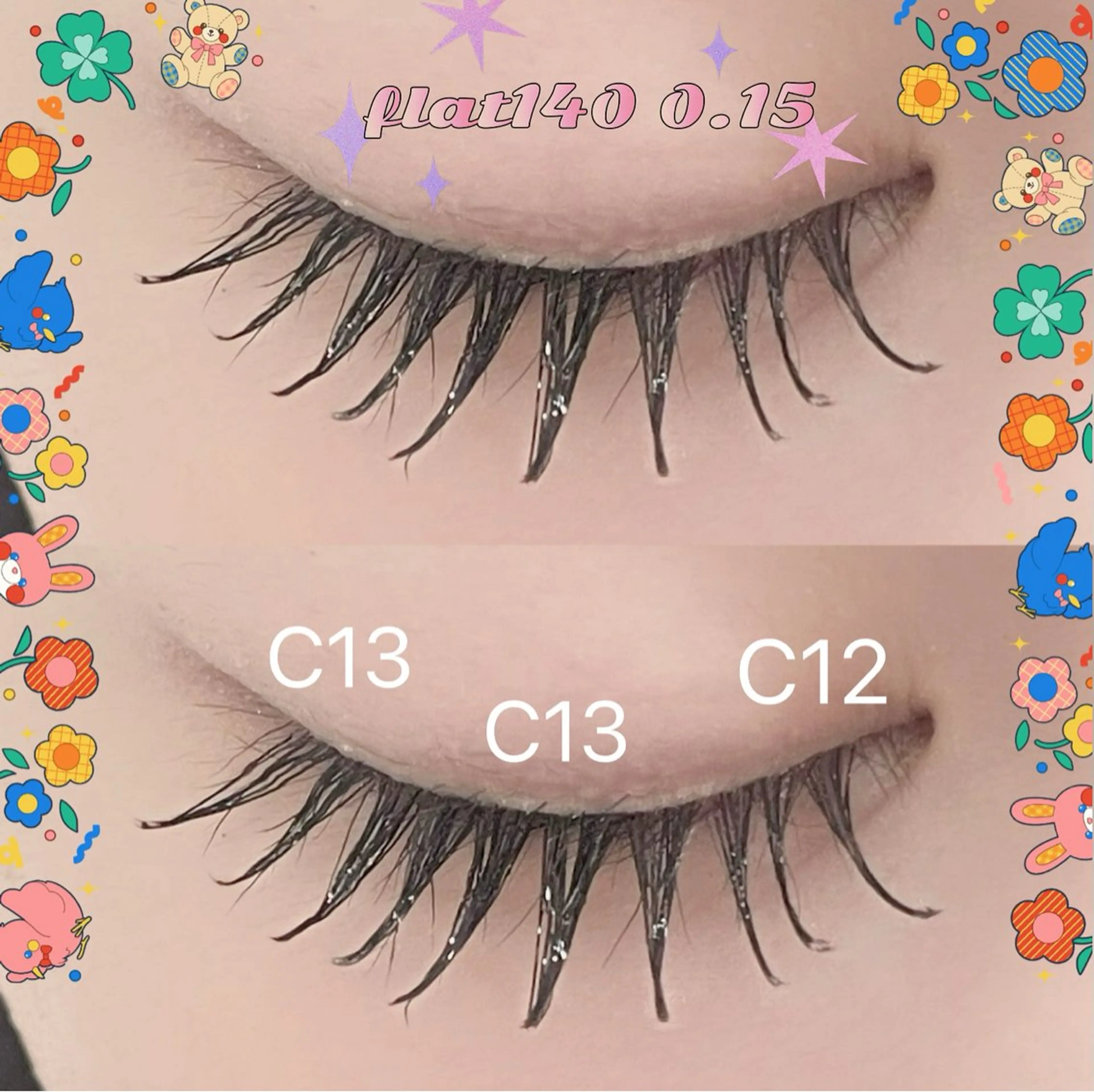 マツエク・マツパ Cカール ナチュラル Cherish名古屋 高畑💫馬渕奈恵💫のマツエク・マツパデザイン