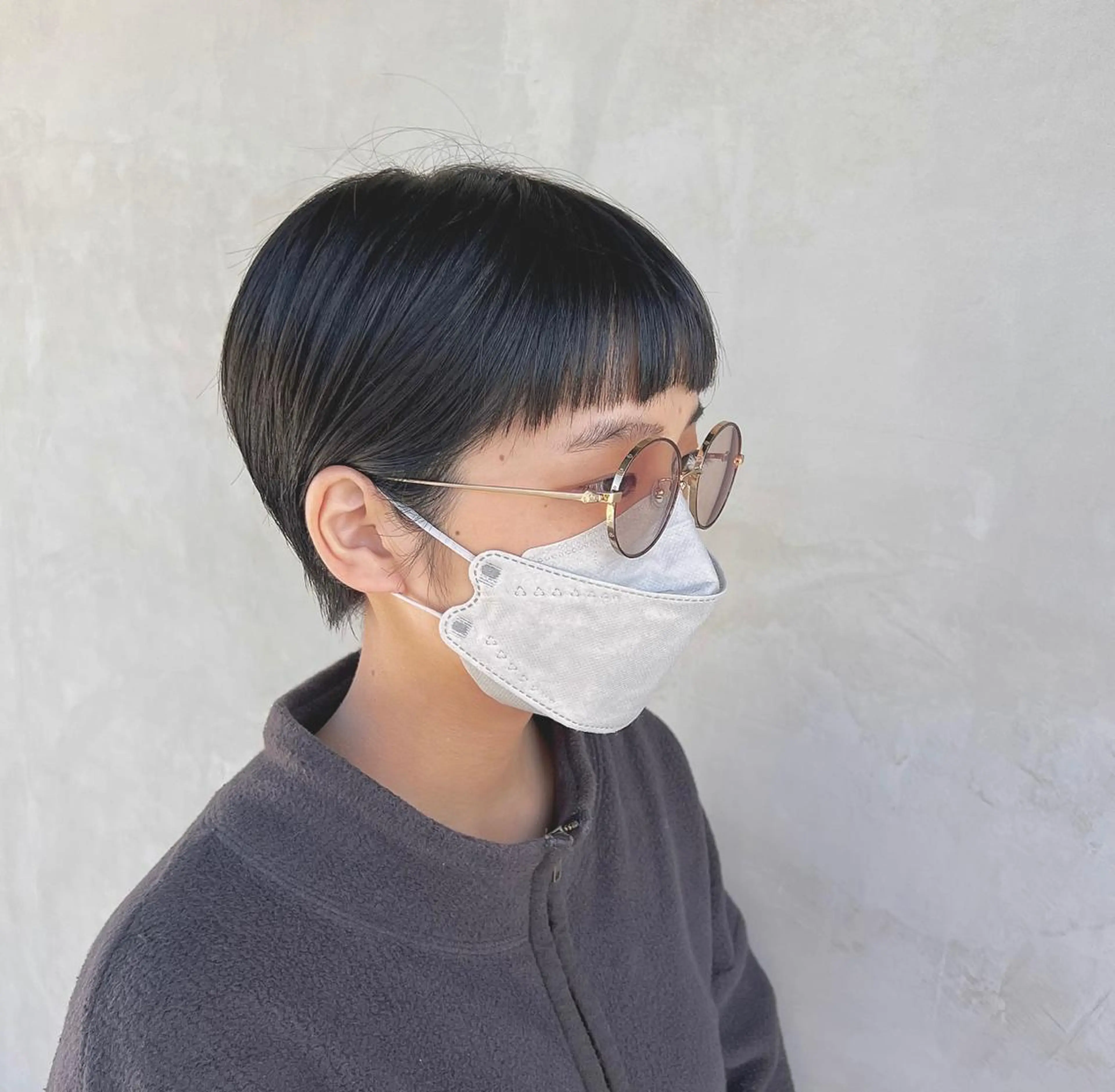 ショート カット 切りっぱなしボブ 👩🏼ミニボブのヘアスタイル