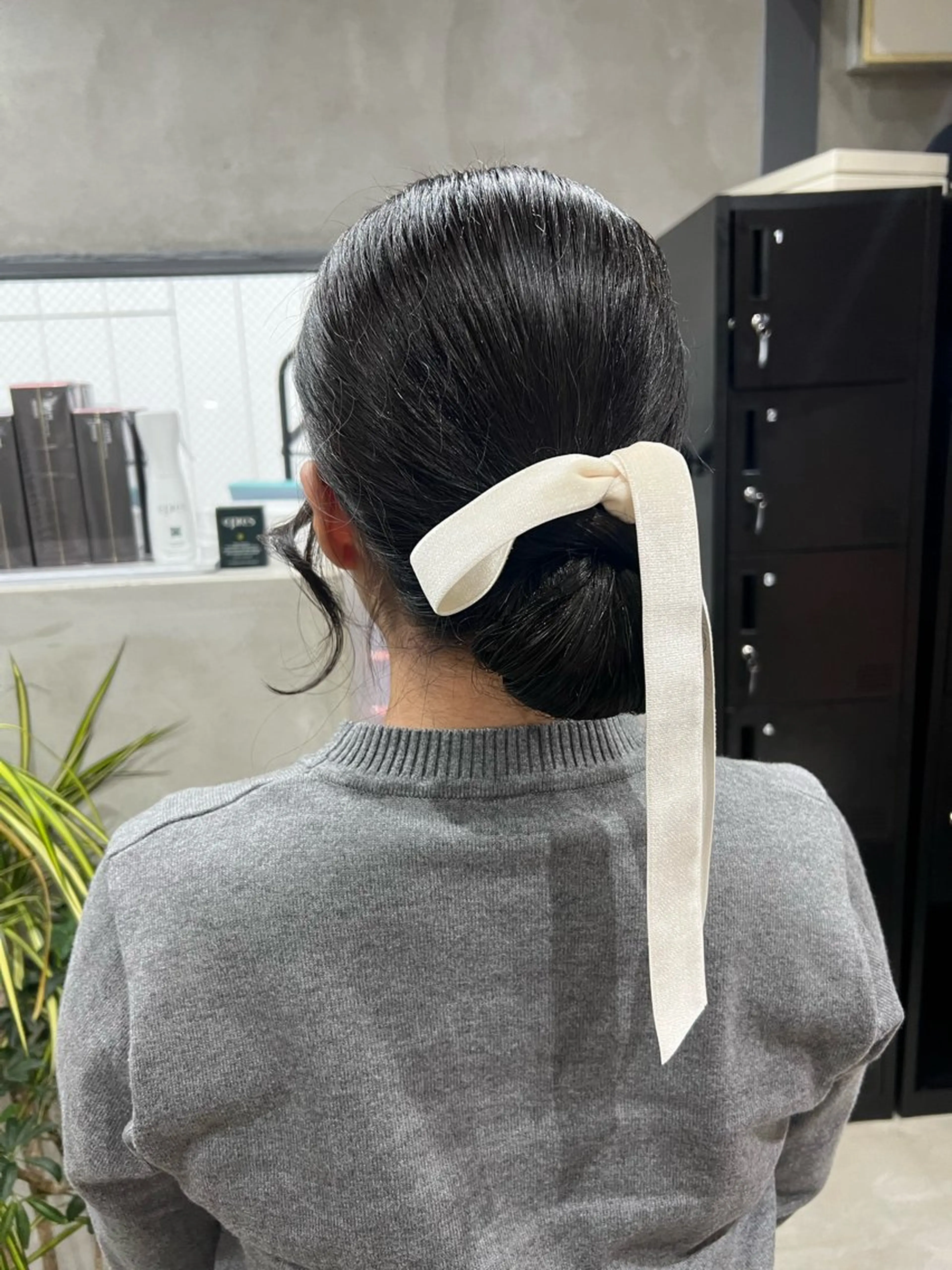 ロング ヘアセット maya レイヤーカットのヘアスタイル