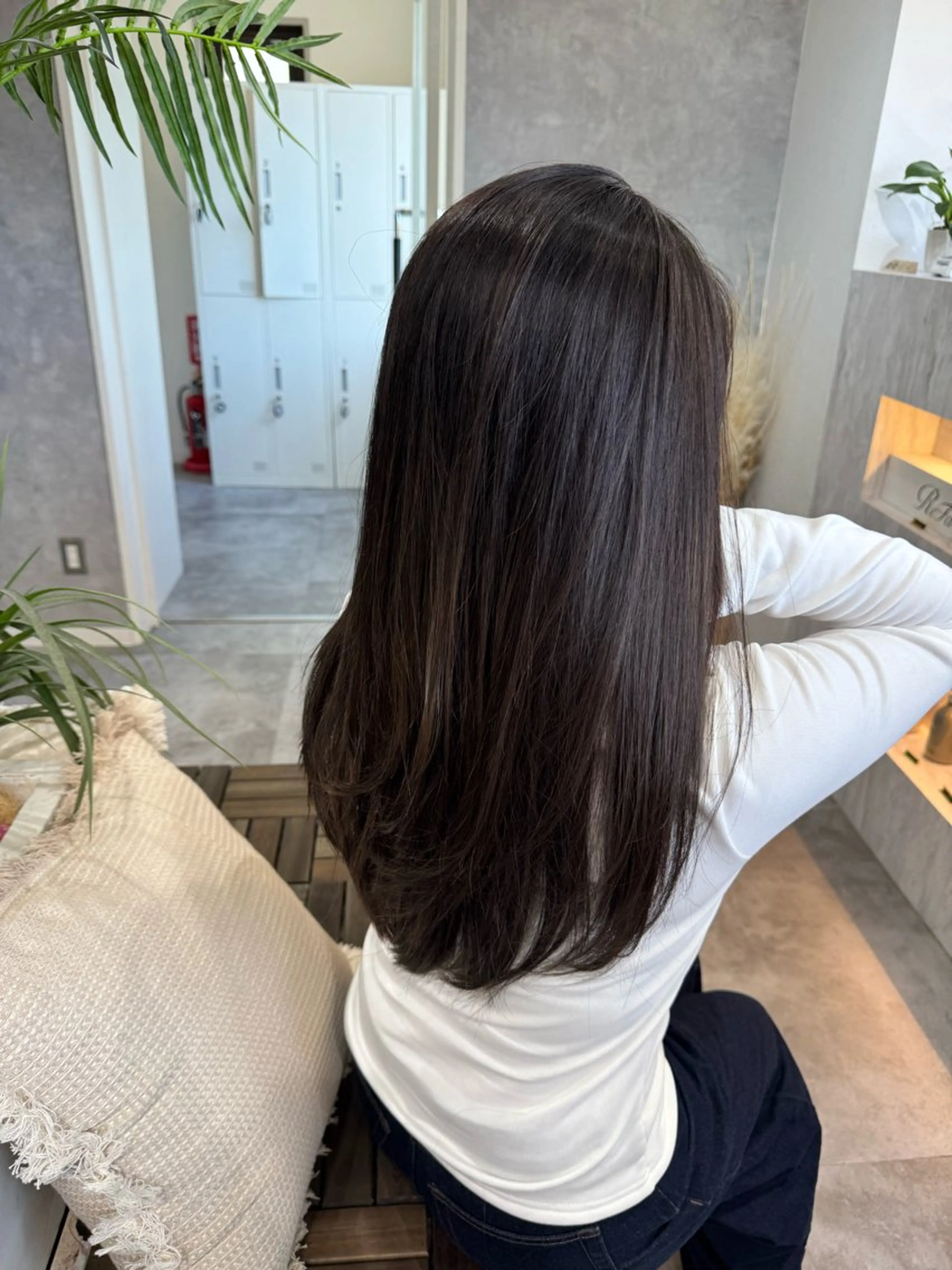 ロング カット 大船🫧ハイライト ボブ🫧持田樹のヘアスタイル