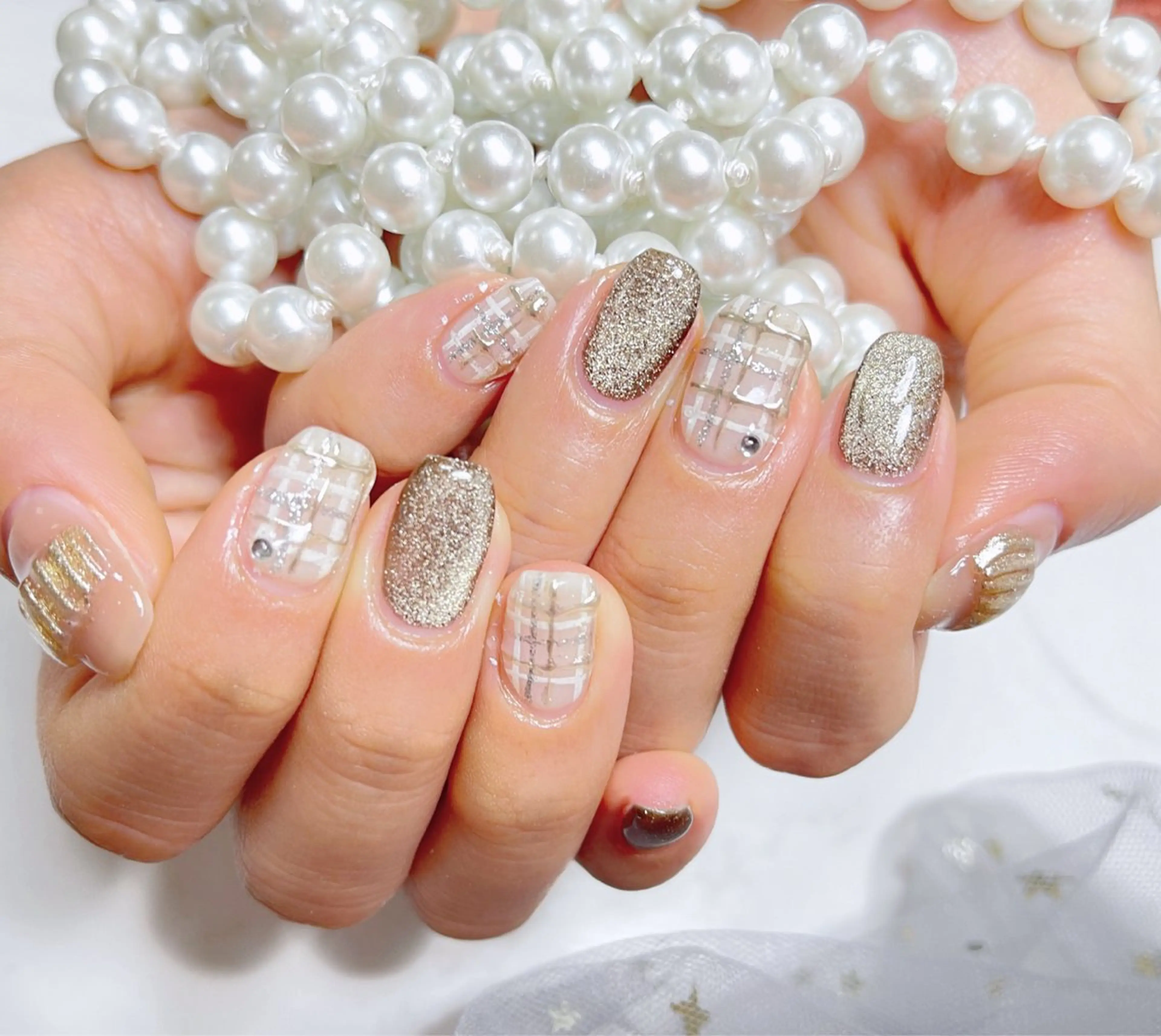 ネイル ハンドネイル 🎀ネイルサロン エクラYUI🎀のネイルデザイン