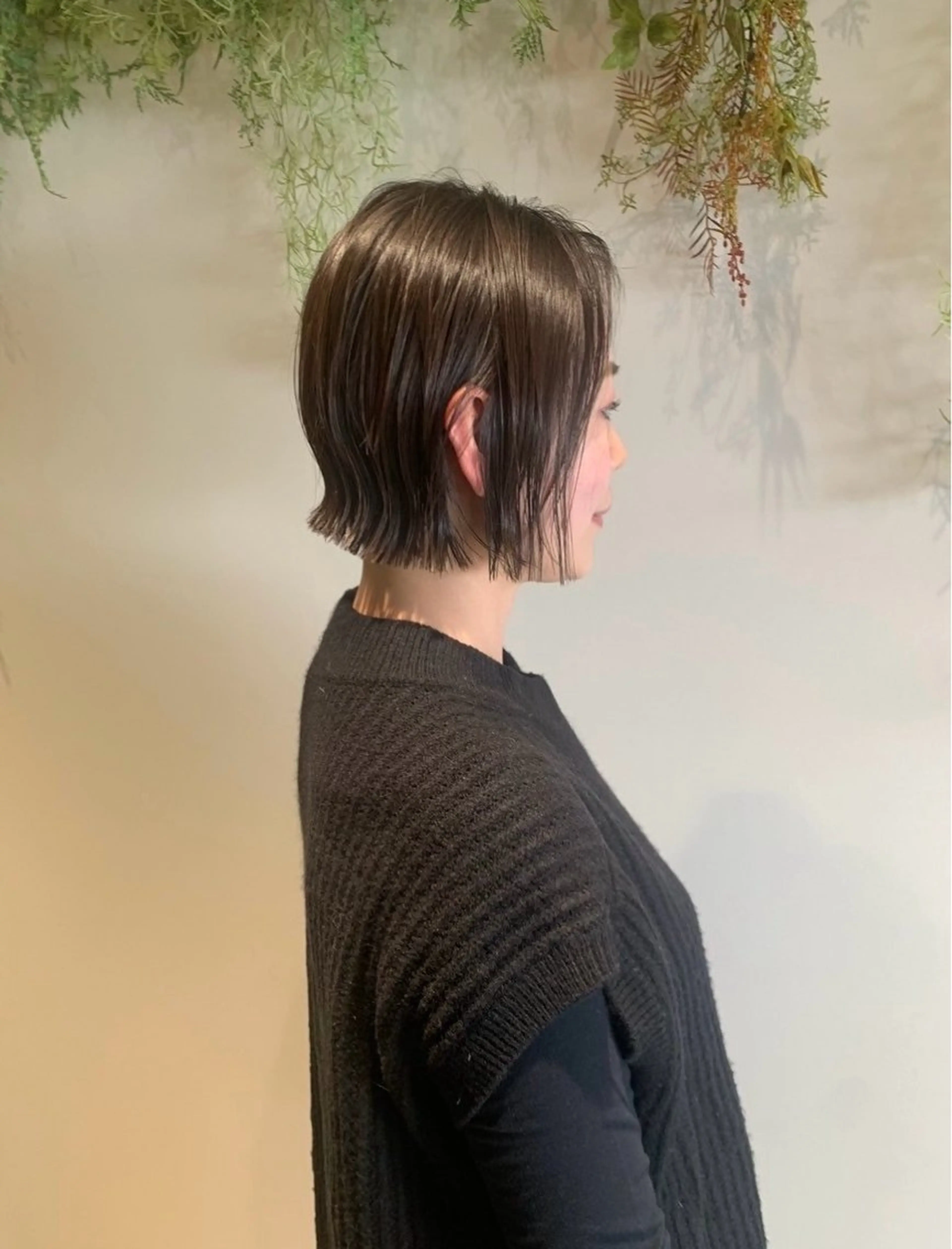 ミディアム レディースモデル カット/中川翔太のヘアスタイル