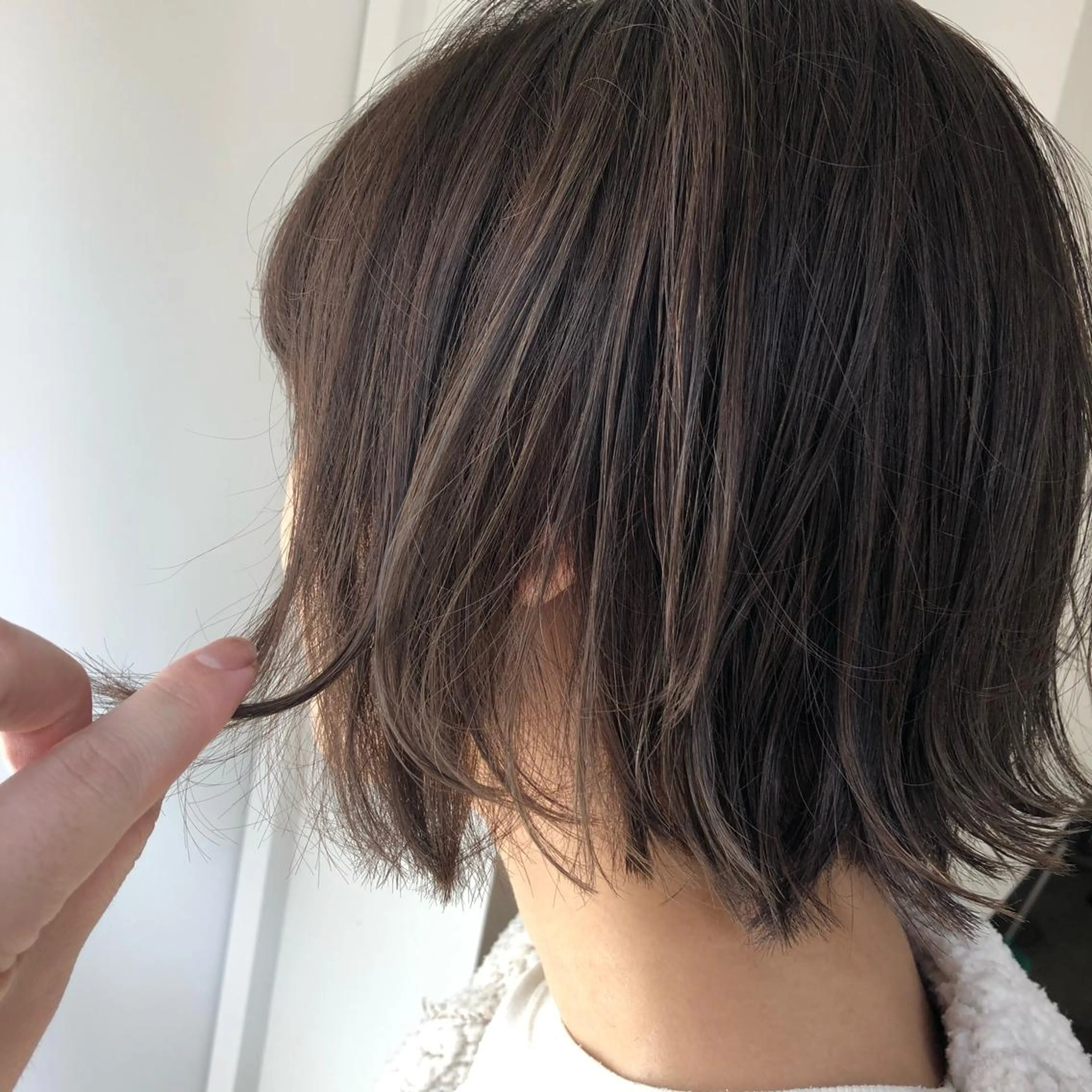 ミディアム カラー パーマ ヘアアレンジ 【白髪ぼかし 専門GBG】自由が丘のヘアスタイル