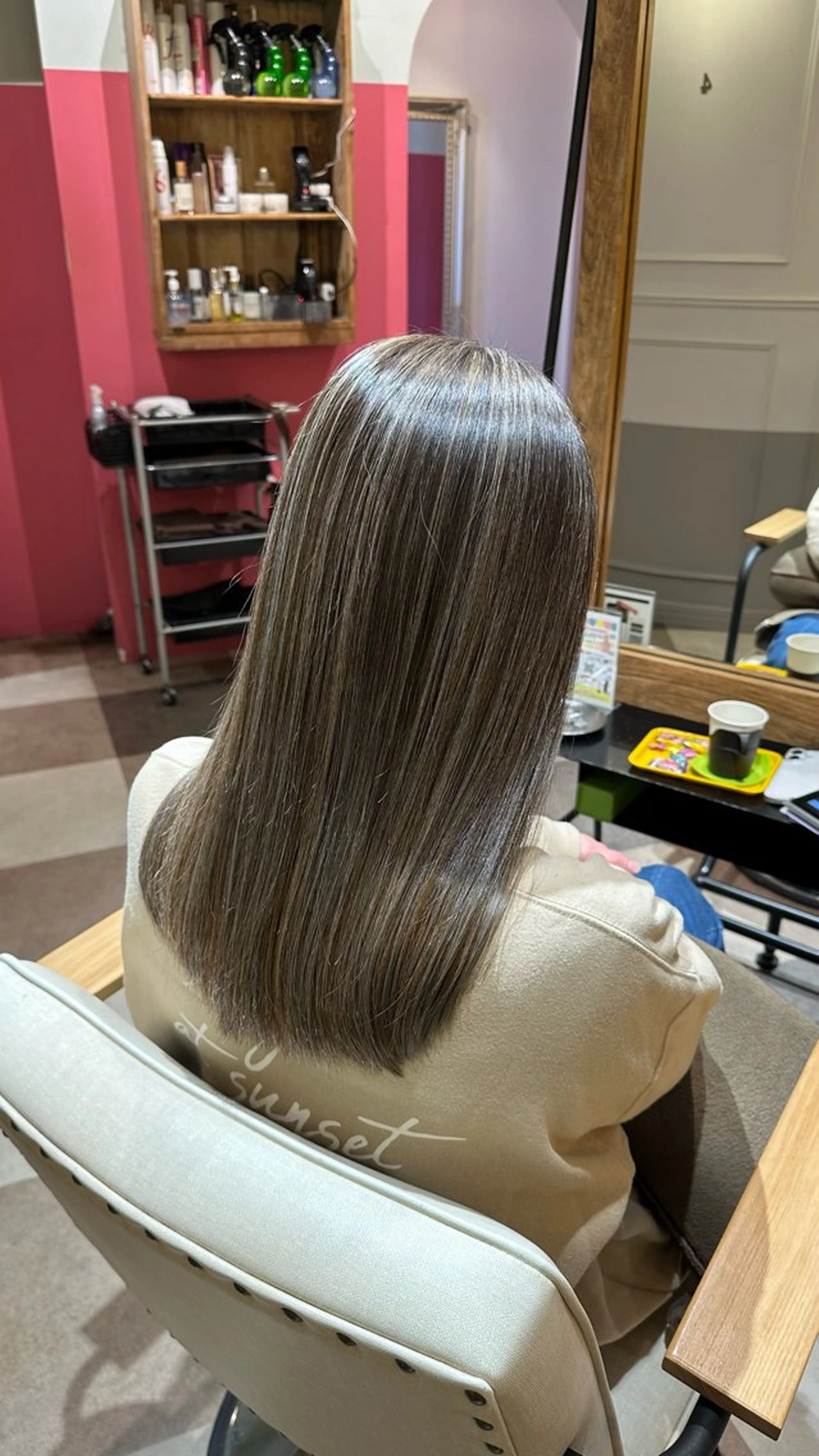 セミロング カラー 【echelle】 あむのヘアスタイル