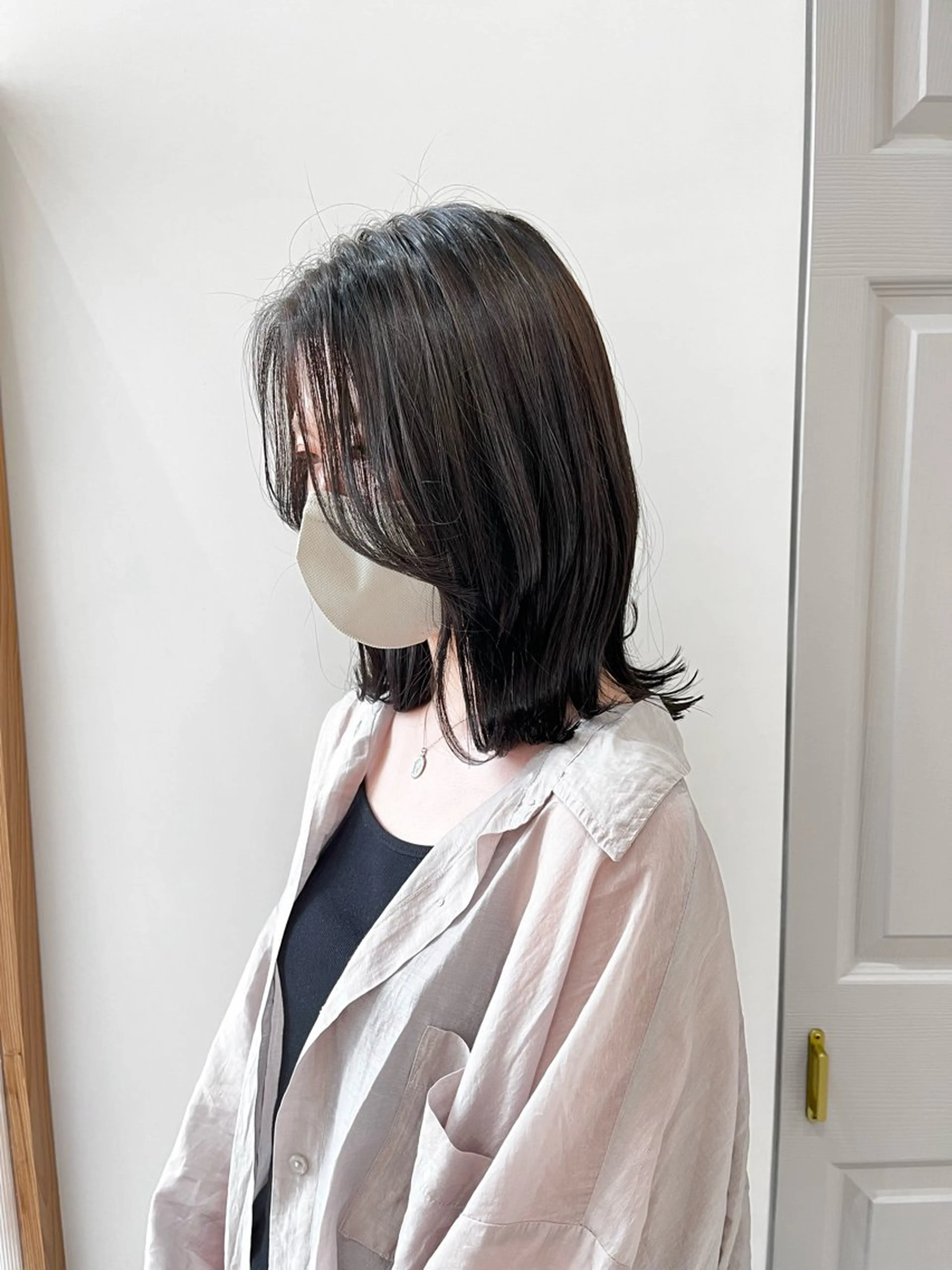 ミディアム カラー ヘアアレンジ カット トリートメント 🥀暖色韓国ヘア💕 保科侑花のヘアスタイル