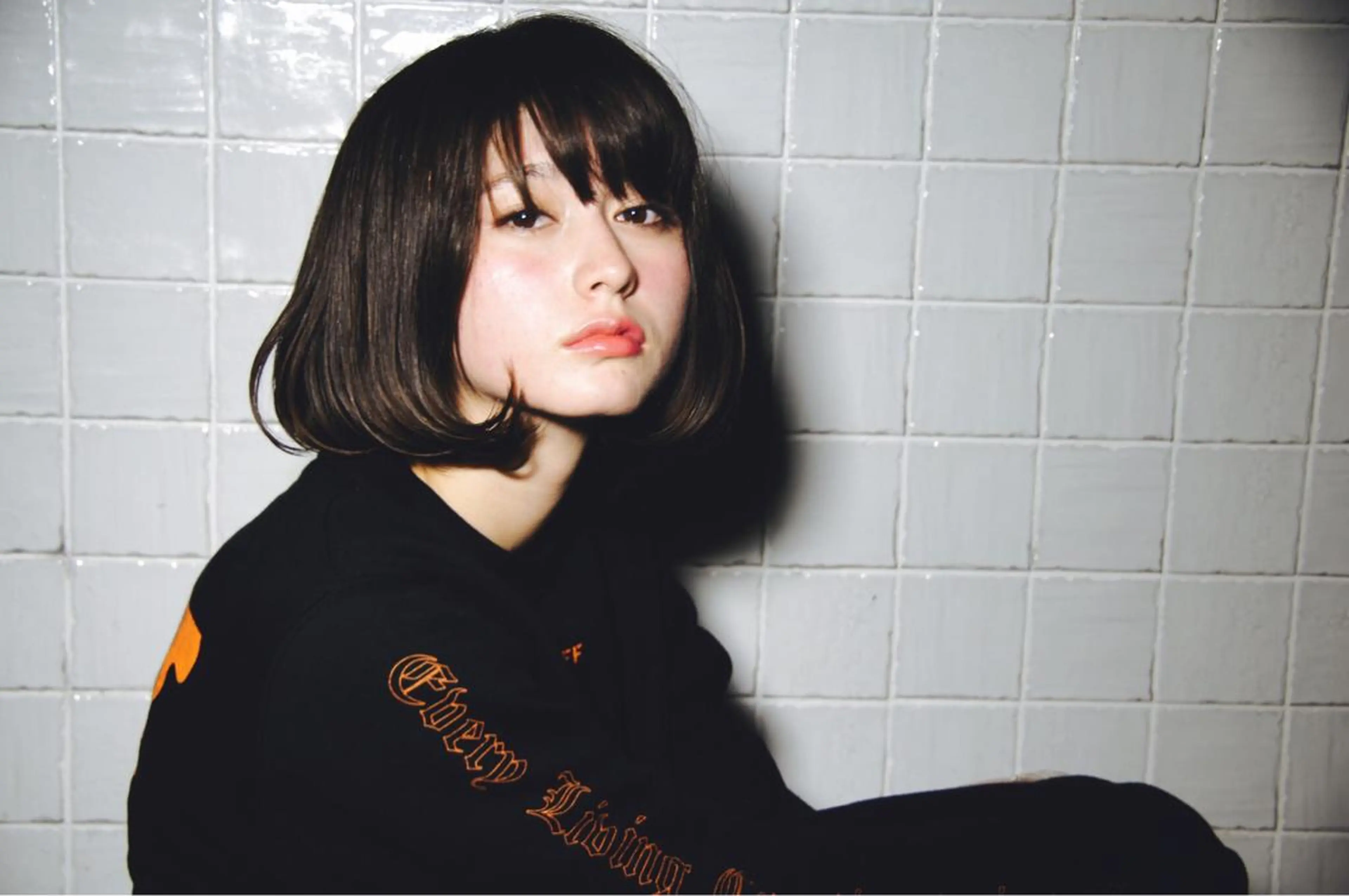 ミディアム カラー パーマ 鈴木 一貴のヘアスタイル