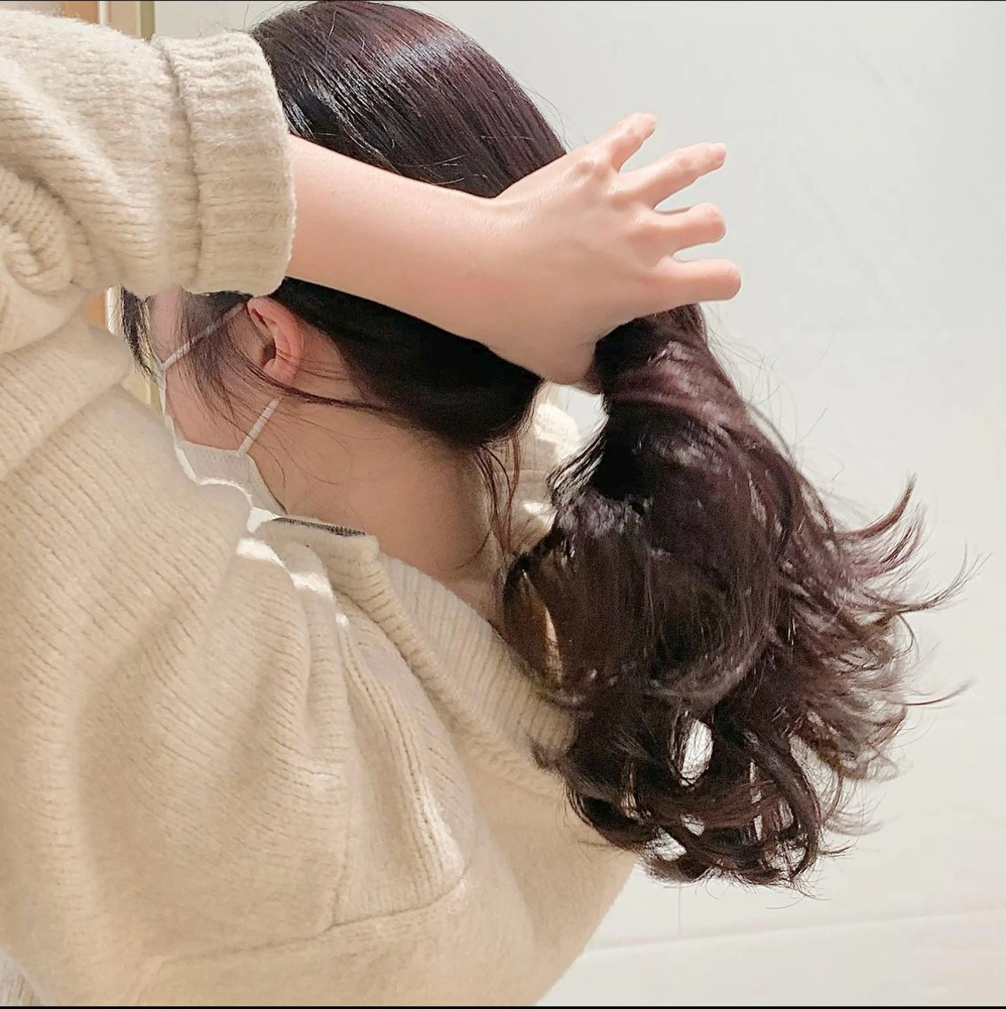セミロング カラー ヘアアレンジ ラベンダーカラー ラベンダーピンク ピンクカラー パーマ/暖色/ボブ イワタテ🇰🇷のヘアスタイル