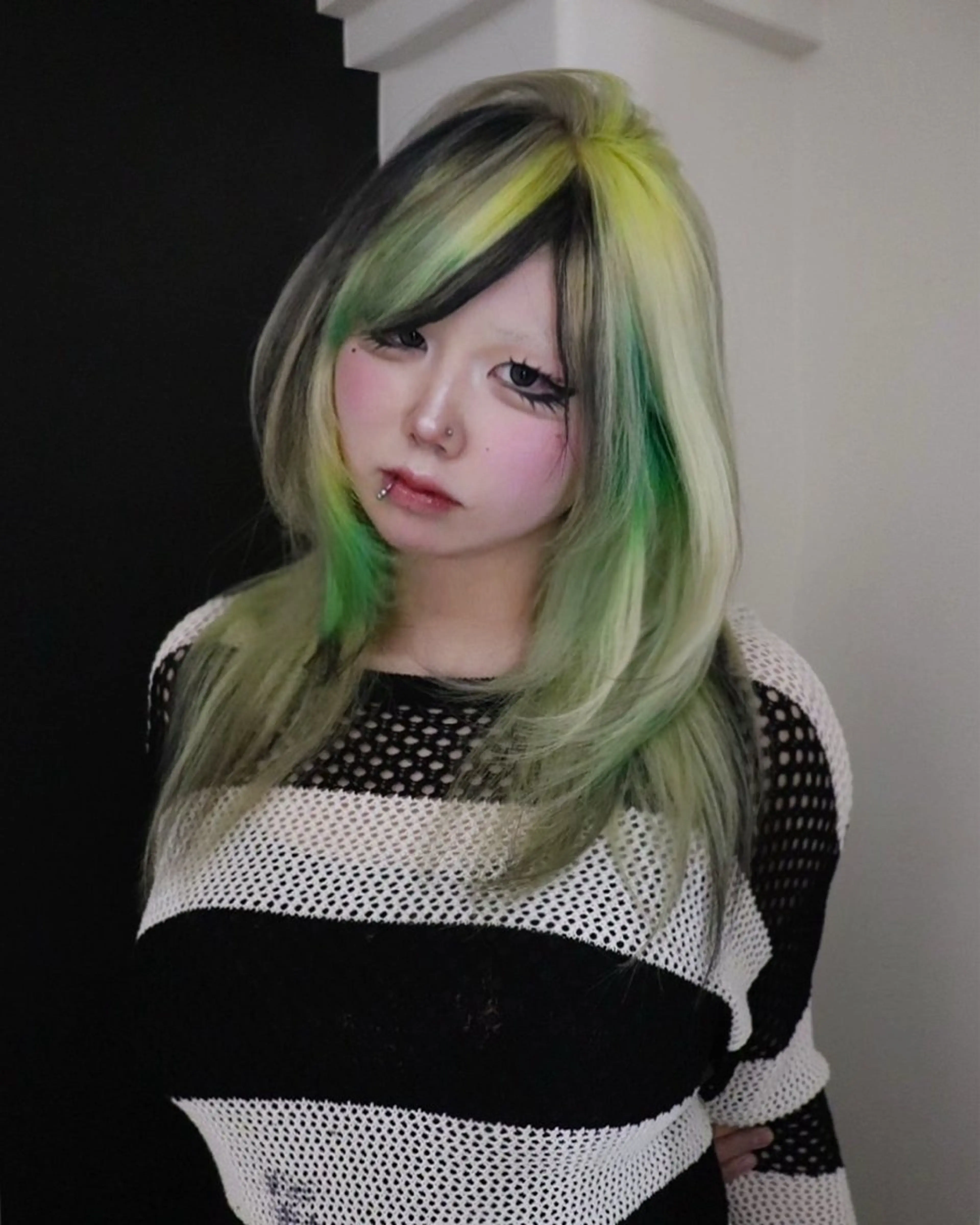 セミロング カラー ヘアアレンジ @kyoniyy KYONIのヘアスタイル