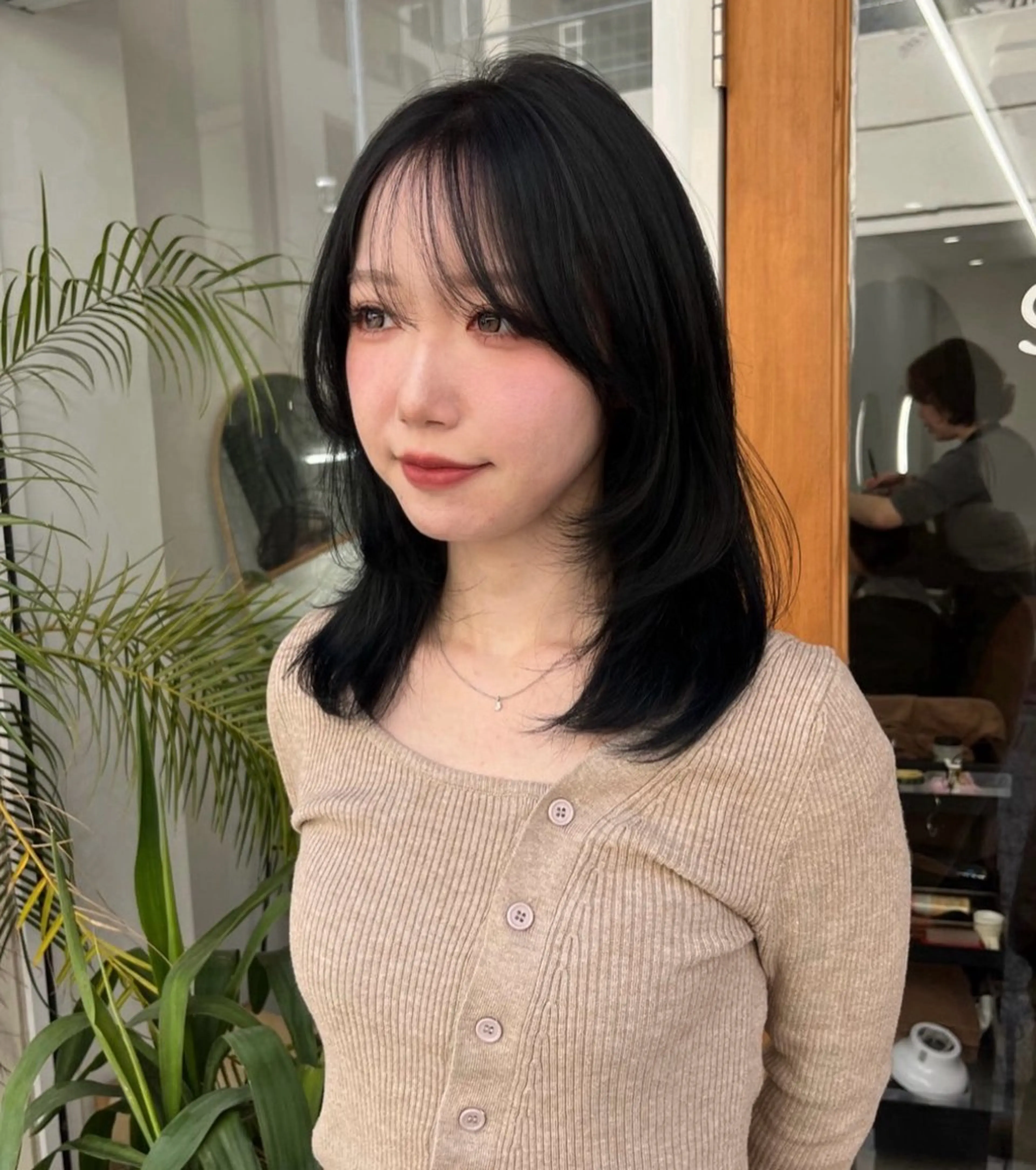 セミロング カラー ヘアカラー ベージュ⟡˖レイヤー ˖ ࣪⊹あずきのヘアスタイル