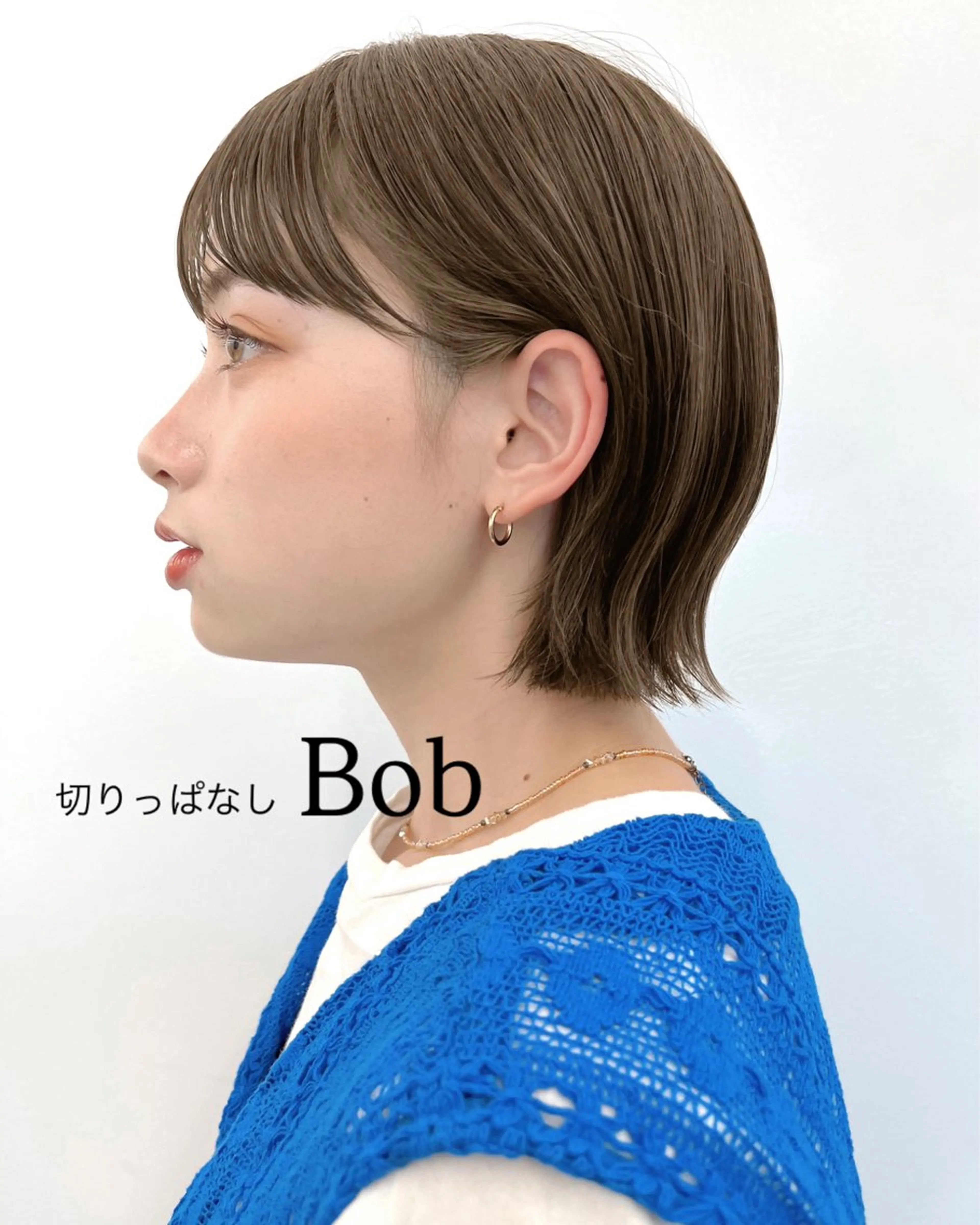 ショート カラー ヘアアレンジ 切りっぱなしボブ 透明感カラー グレージュ ボブ 🌱ボブ/レイヤー/ ベージュ/あやみ✨のヘアスタイル