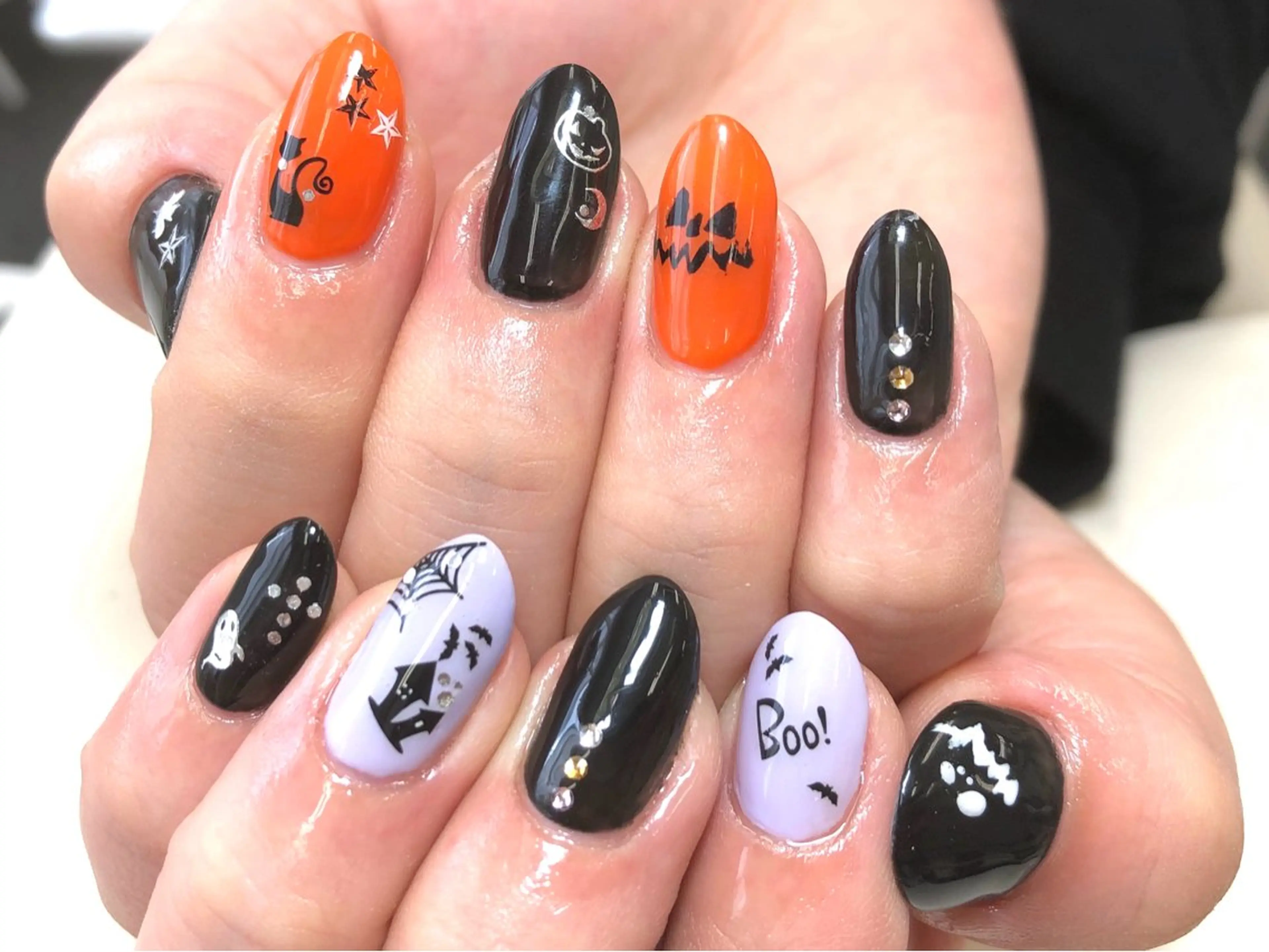 ネイル ハロウィン ハンドネイル MC's nail.のネイルデザイン
