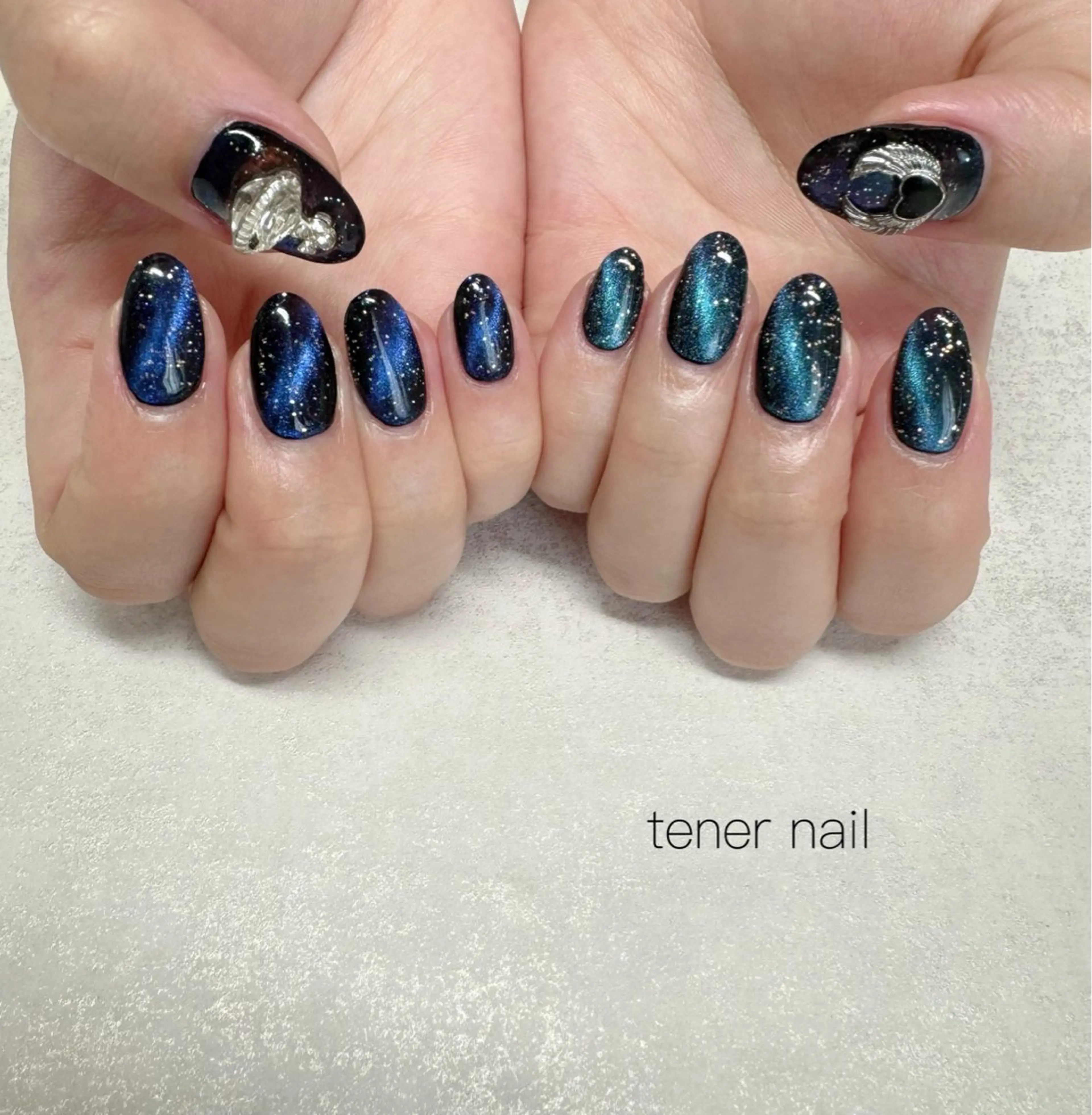 ネイル マグネットネイル ハンドネイル テネルネイル tener nailのネイルデザイン