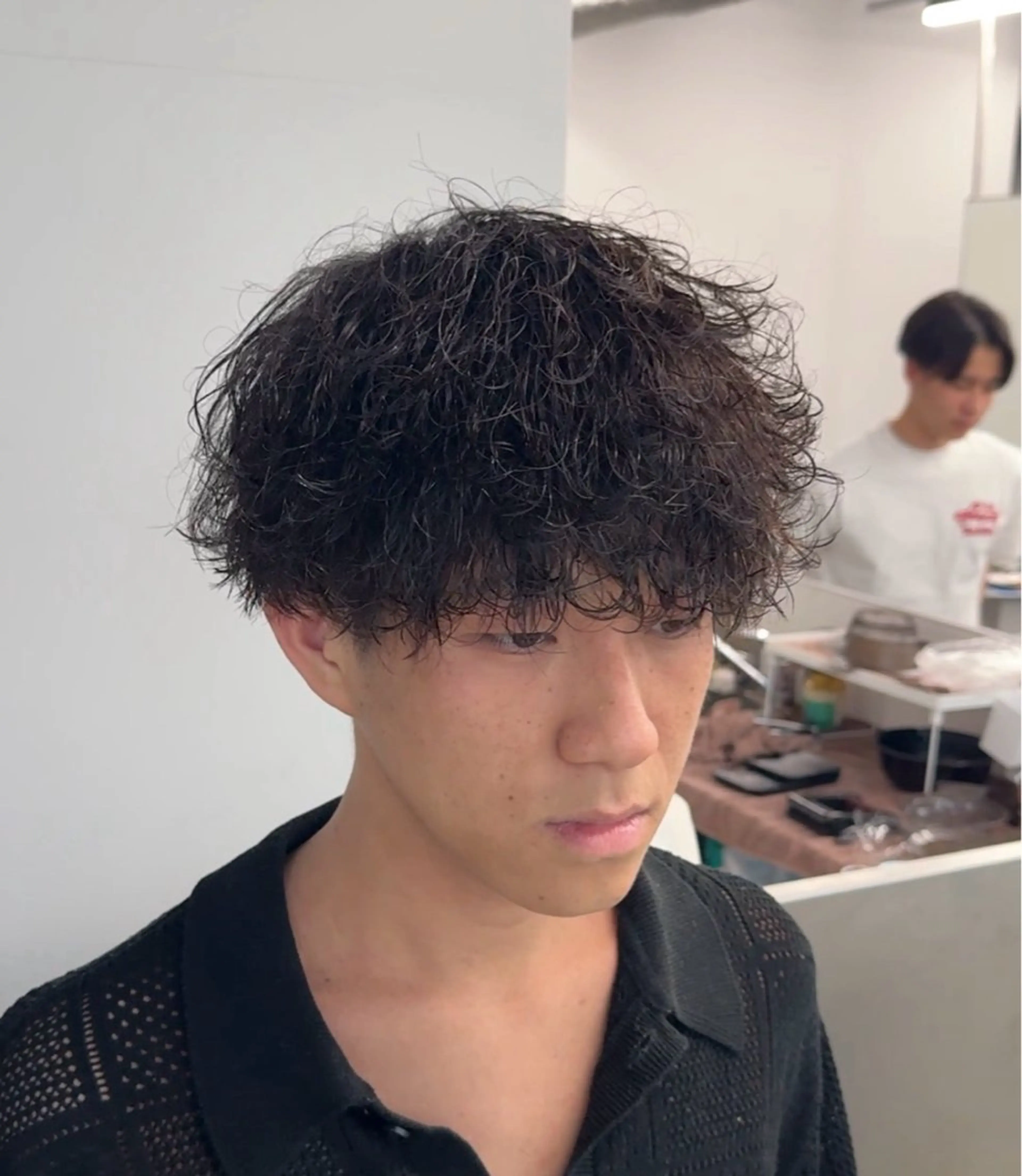 ショート パーマ メンズ カット パーマ 博多メンズパーマ特化 ベップハルキのヘアスタイル