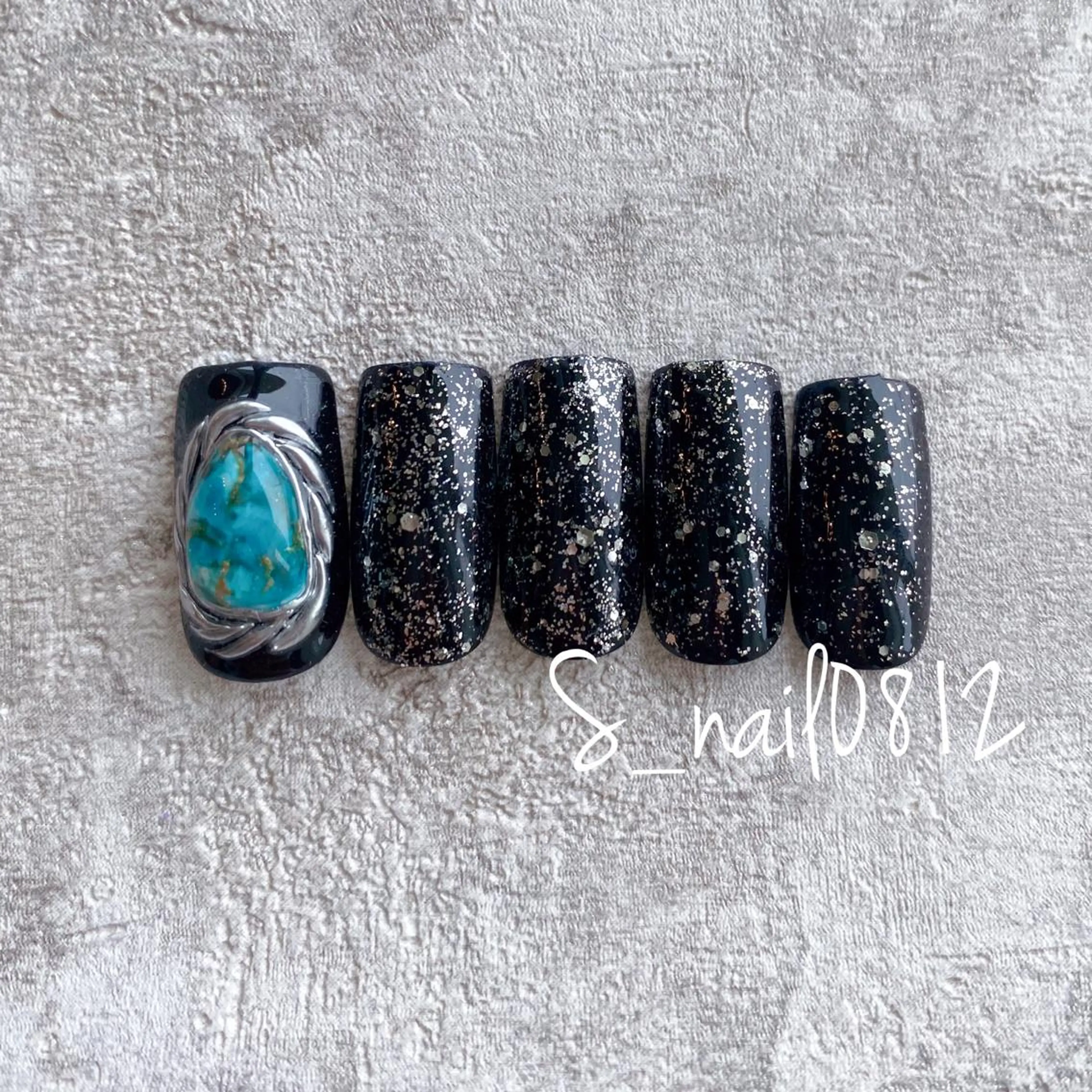 ネイル ストーンネイル ハンドネイル 菅原 さおりのネイルデザイン