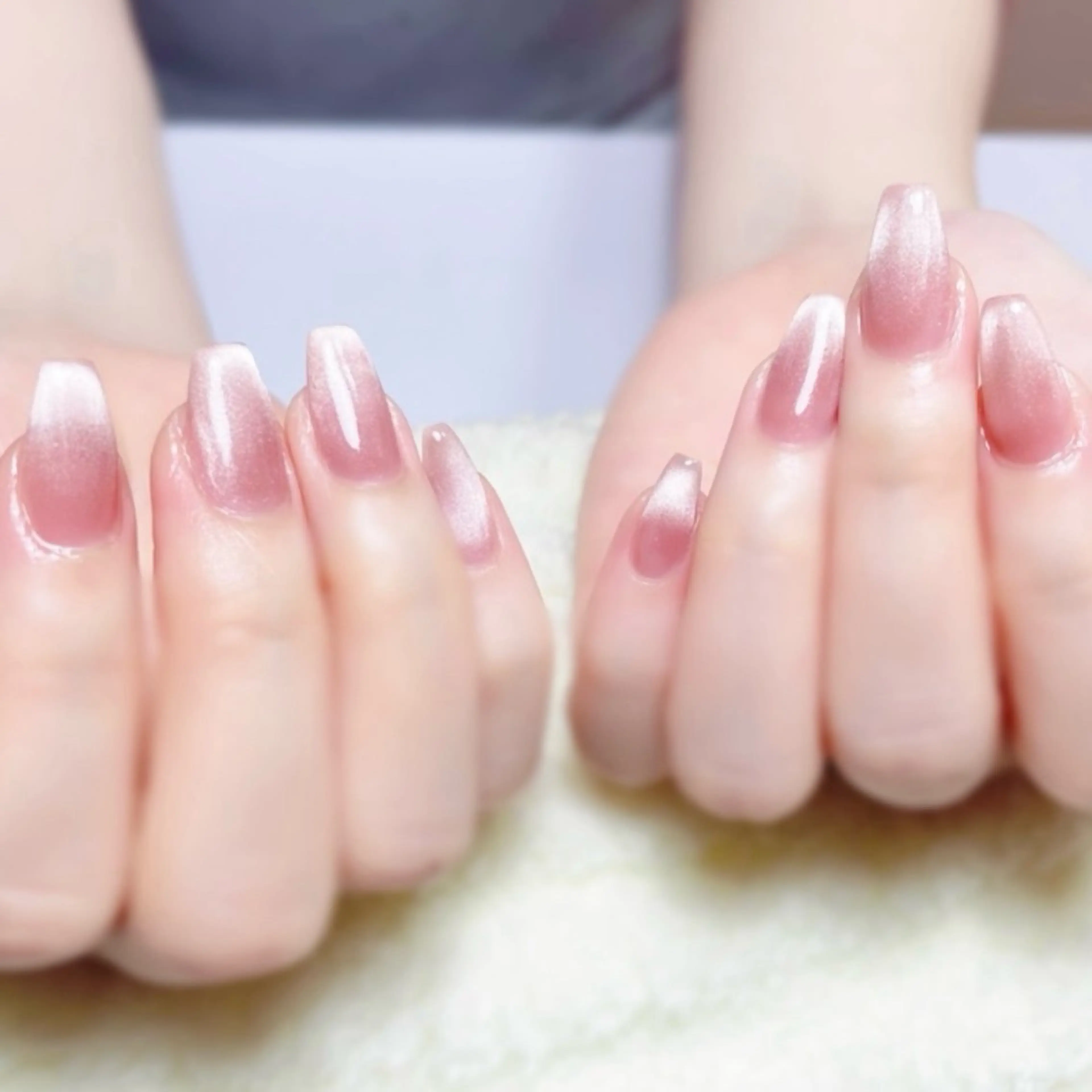 ネイル ミラーネイル ピンク ハンドネイル Chicchi 加茂宮駅徒歩3分のネイルデザイン