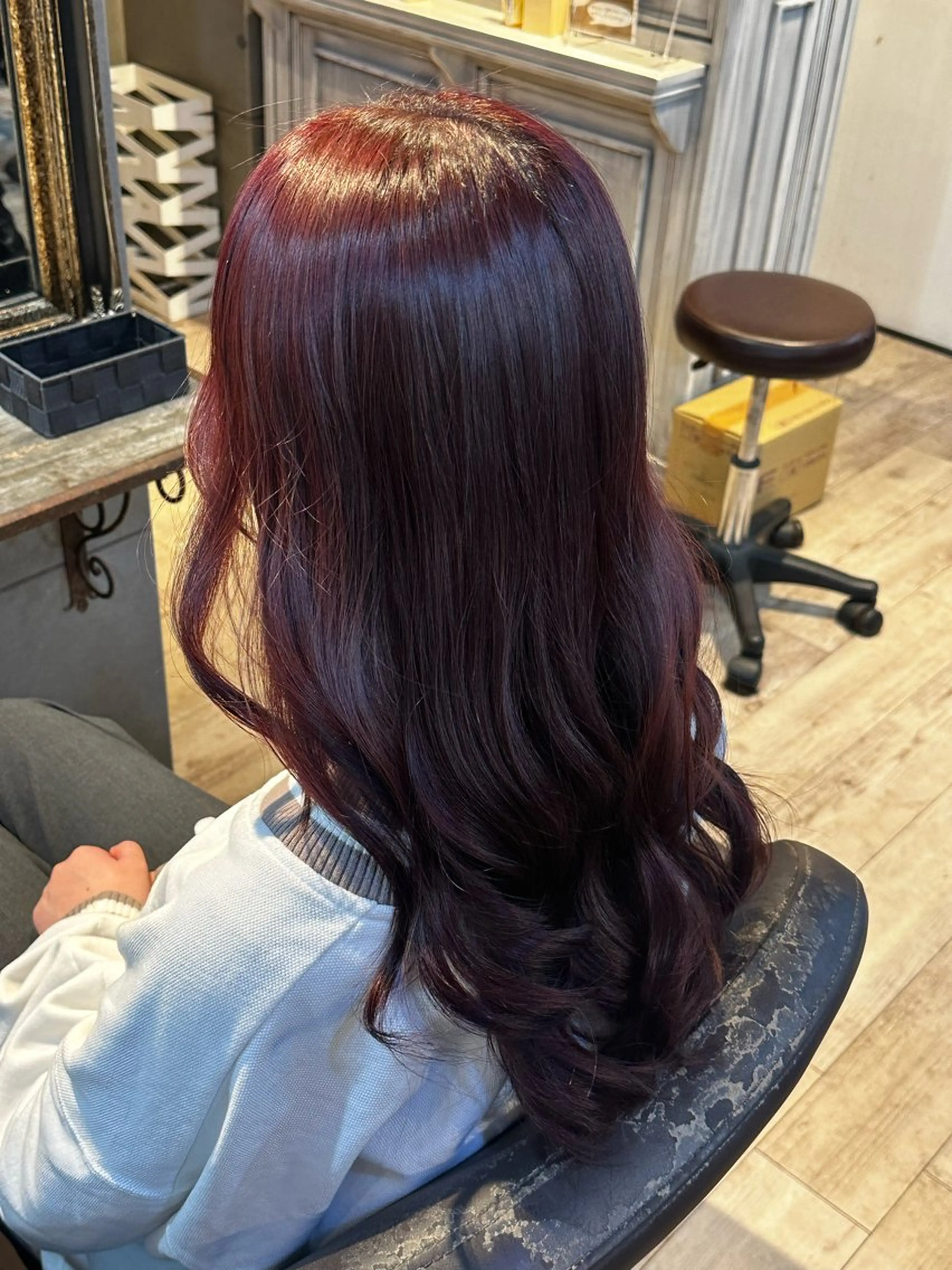 ロング カラー レッドカラー amie池袋【アミ】 Karin...のヘアスタイル