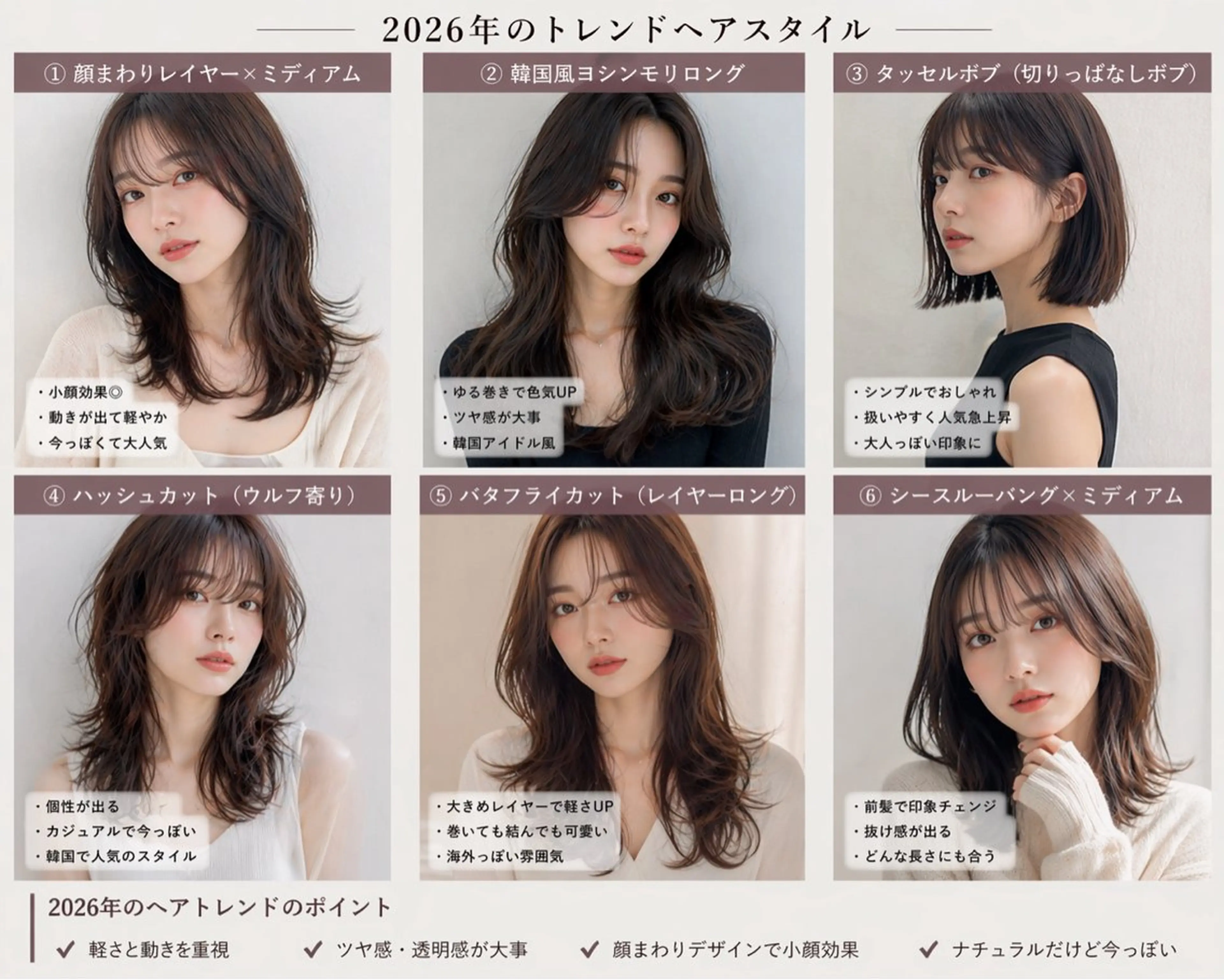 セミロング カラー エレガンス 六甲店のヘアスタイル
