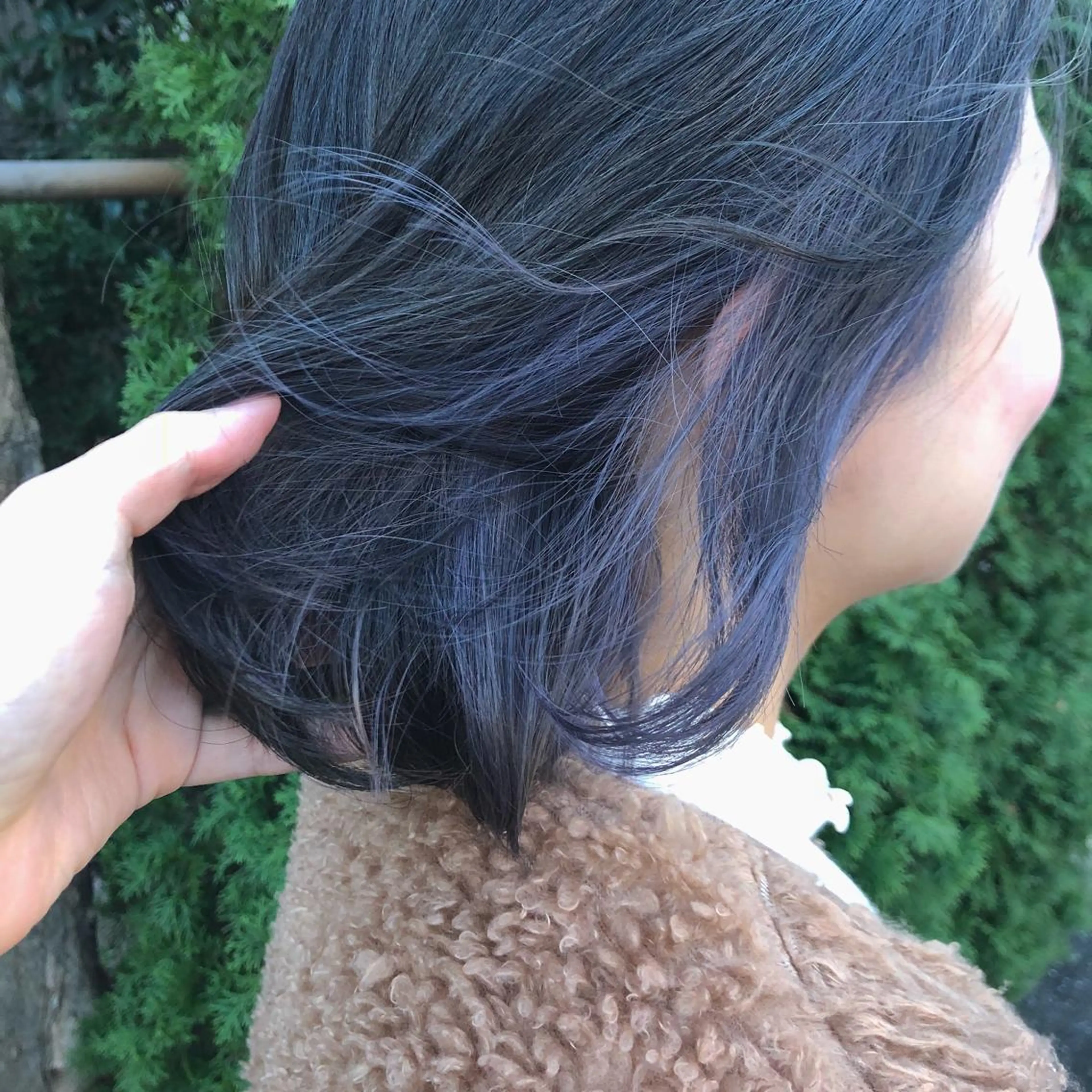 セミロング カラー ブルーカラー インナーカラー ラベンダーカラー ヘアカラー sano sayakaのヘアスタイル