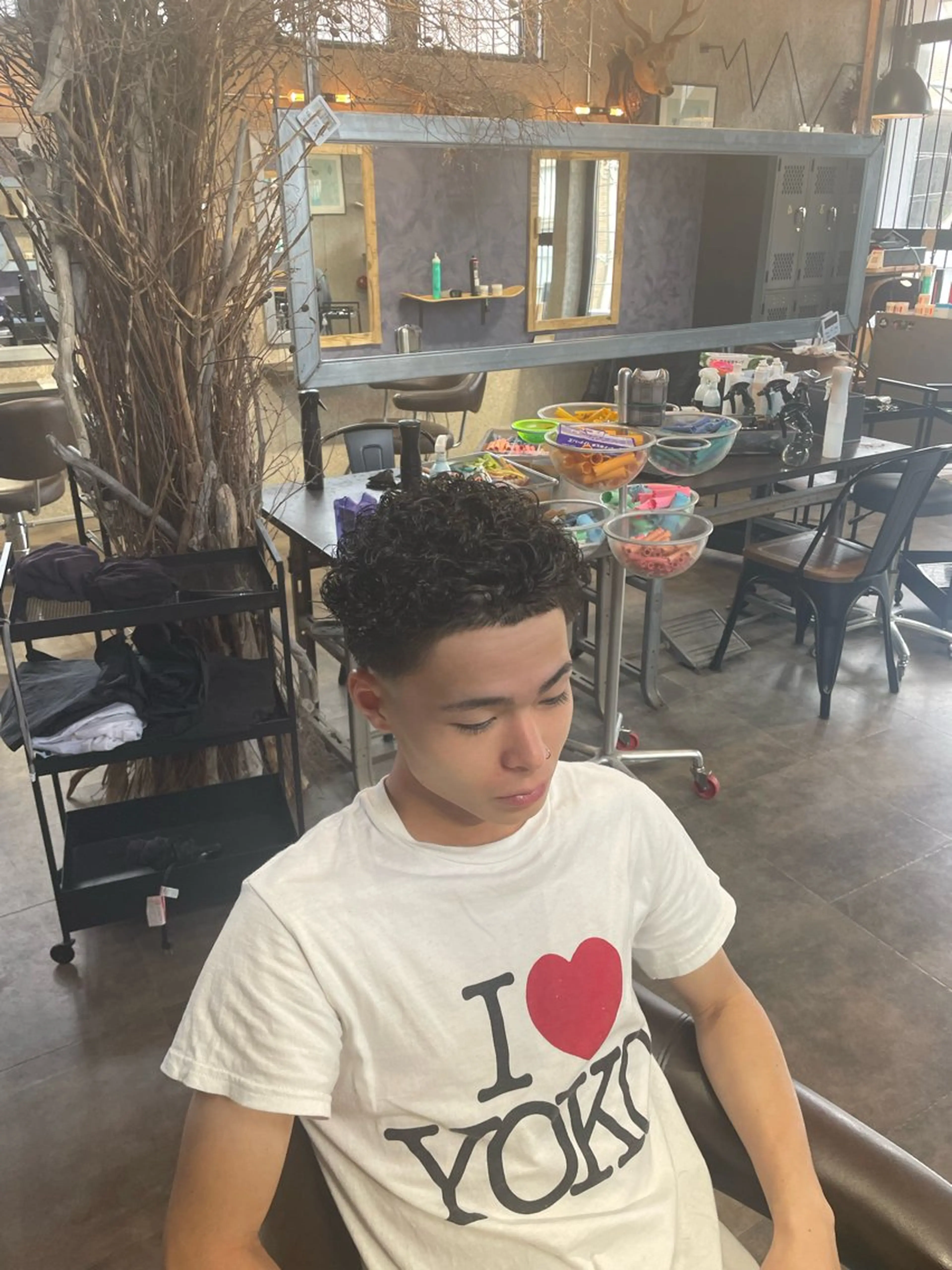 パーマ メンズ litbyfifth 濵崎寛太のヘアスタイル