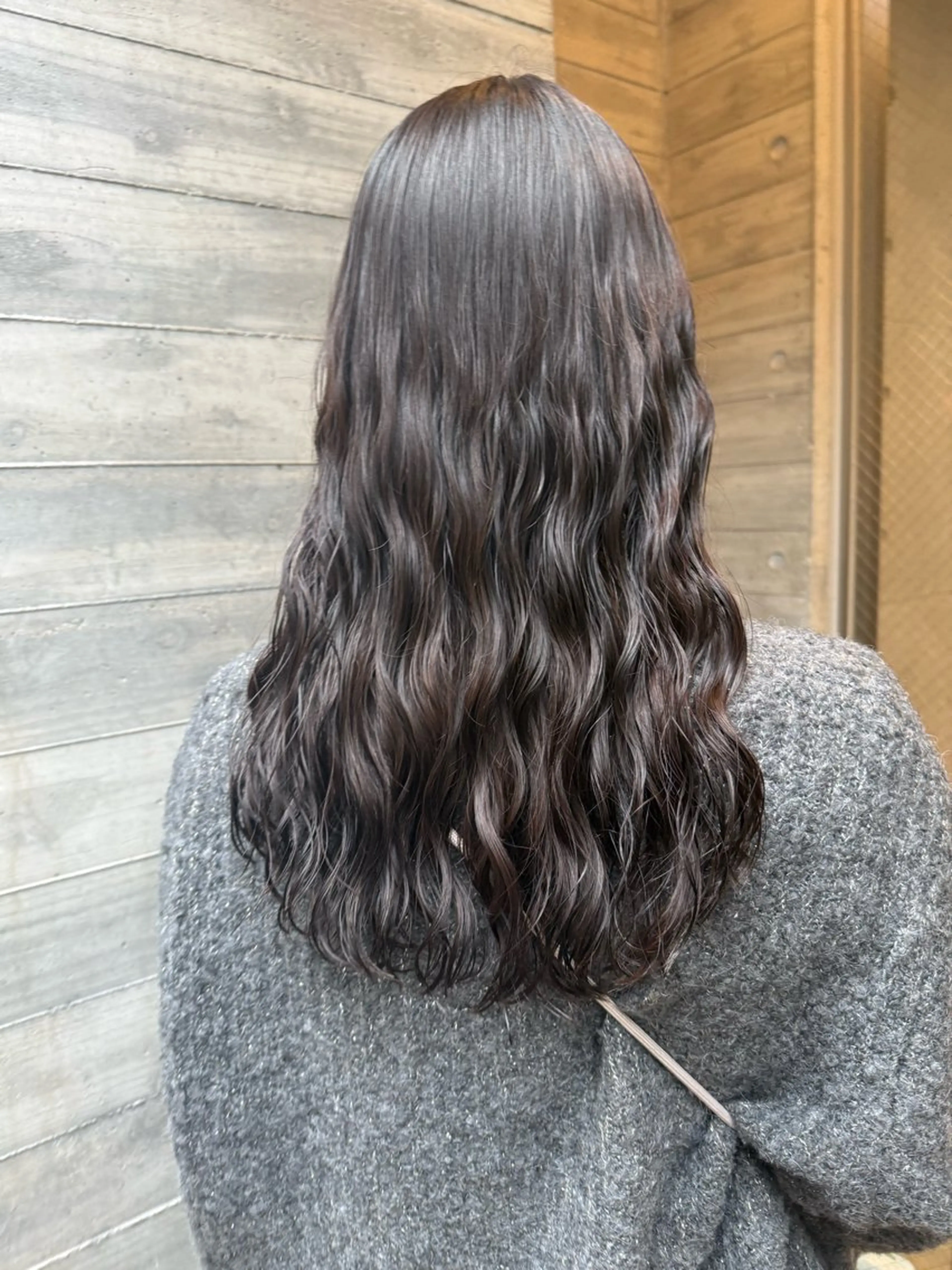 セミロング カット パーマ トリートメント デジタルパーマ/ ウェーブパーマ/神野のヘアスタイル