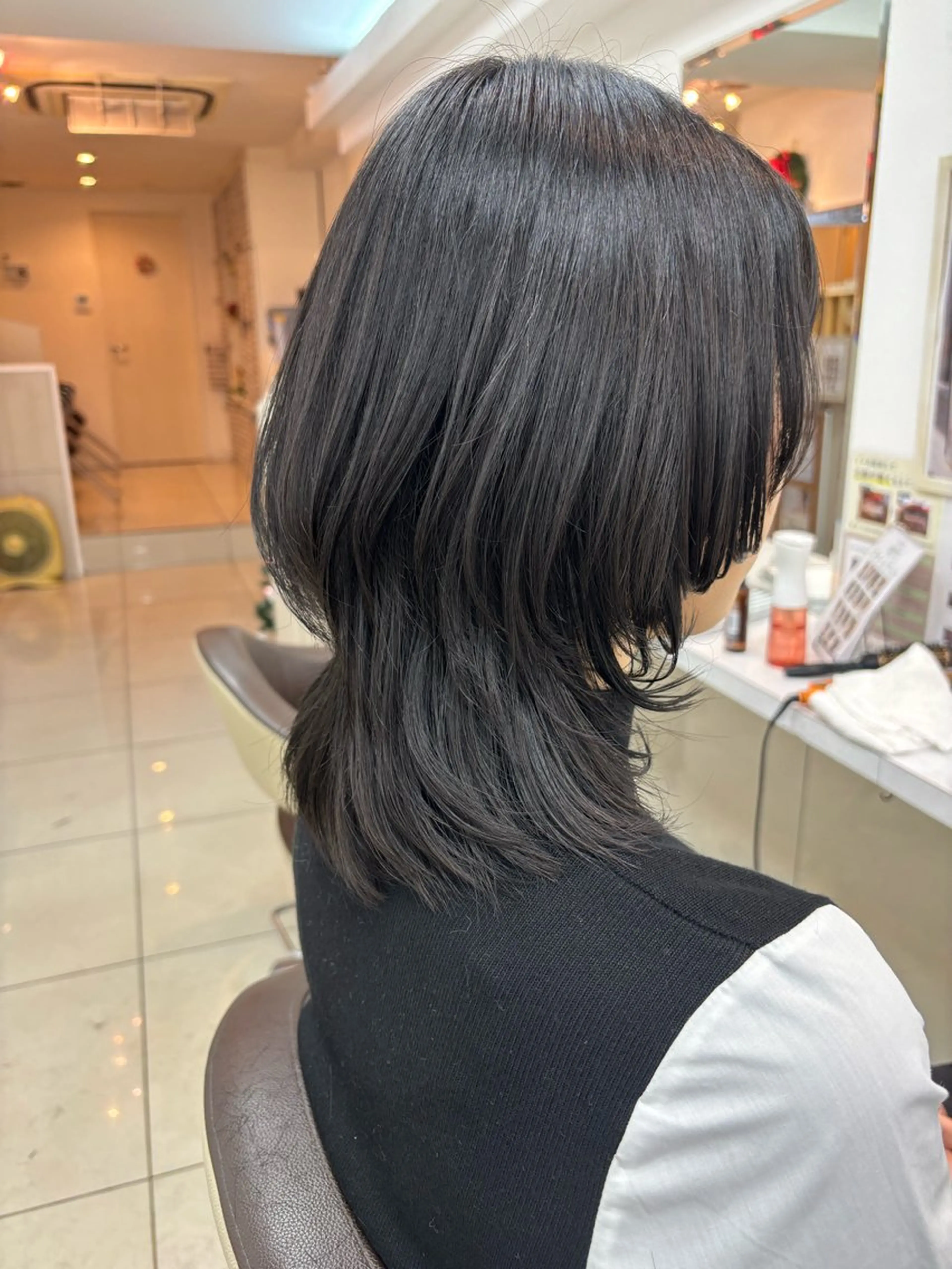 セミロング レイヤーカット ウルフカット ウルフレイヤー ボブ🪽 ばばゆうきのヘアスタイル