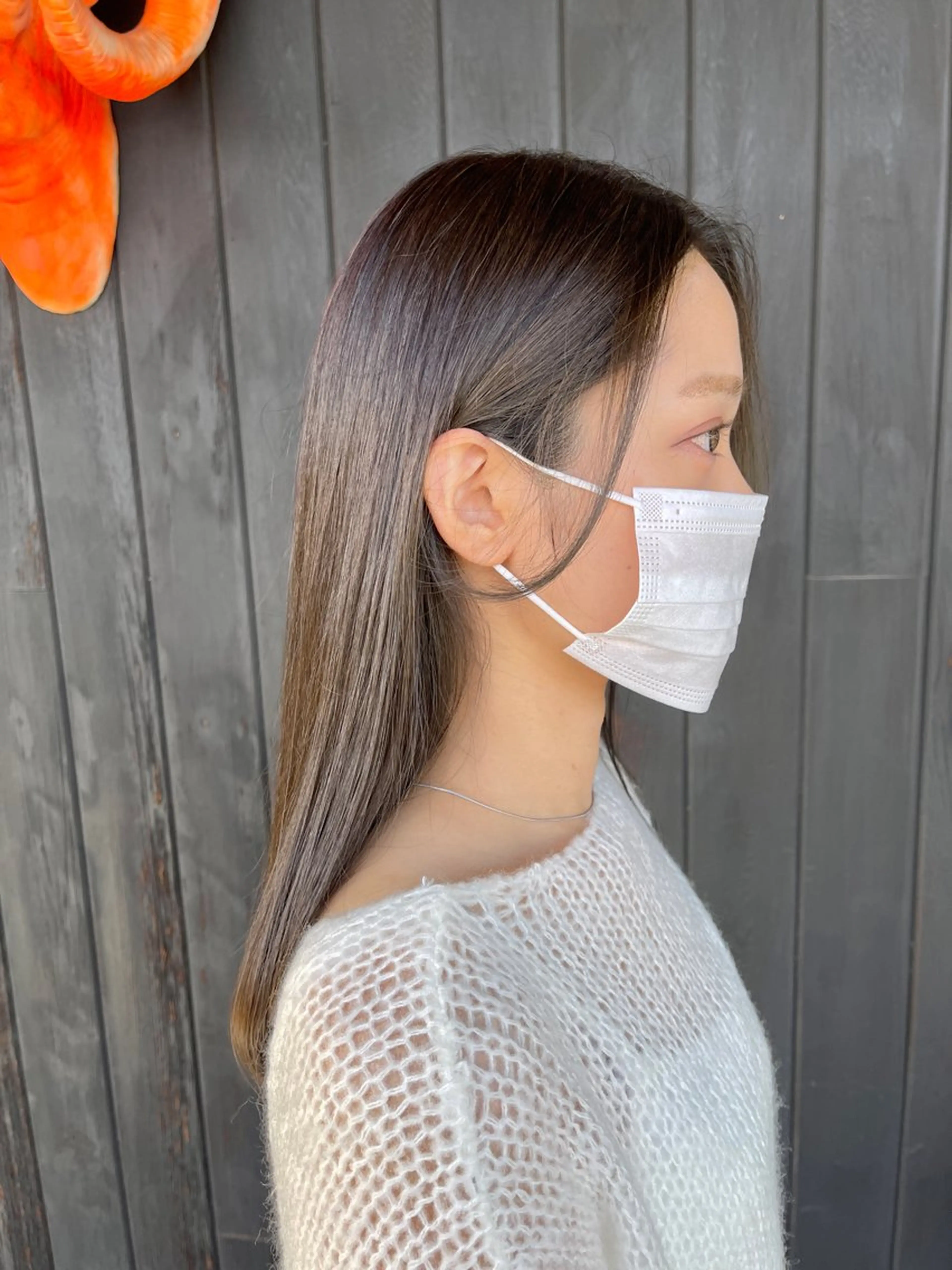 セミロング カット ヘアカラー 三好 達也のヘアスタイル