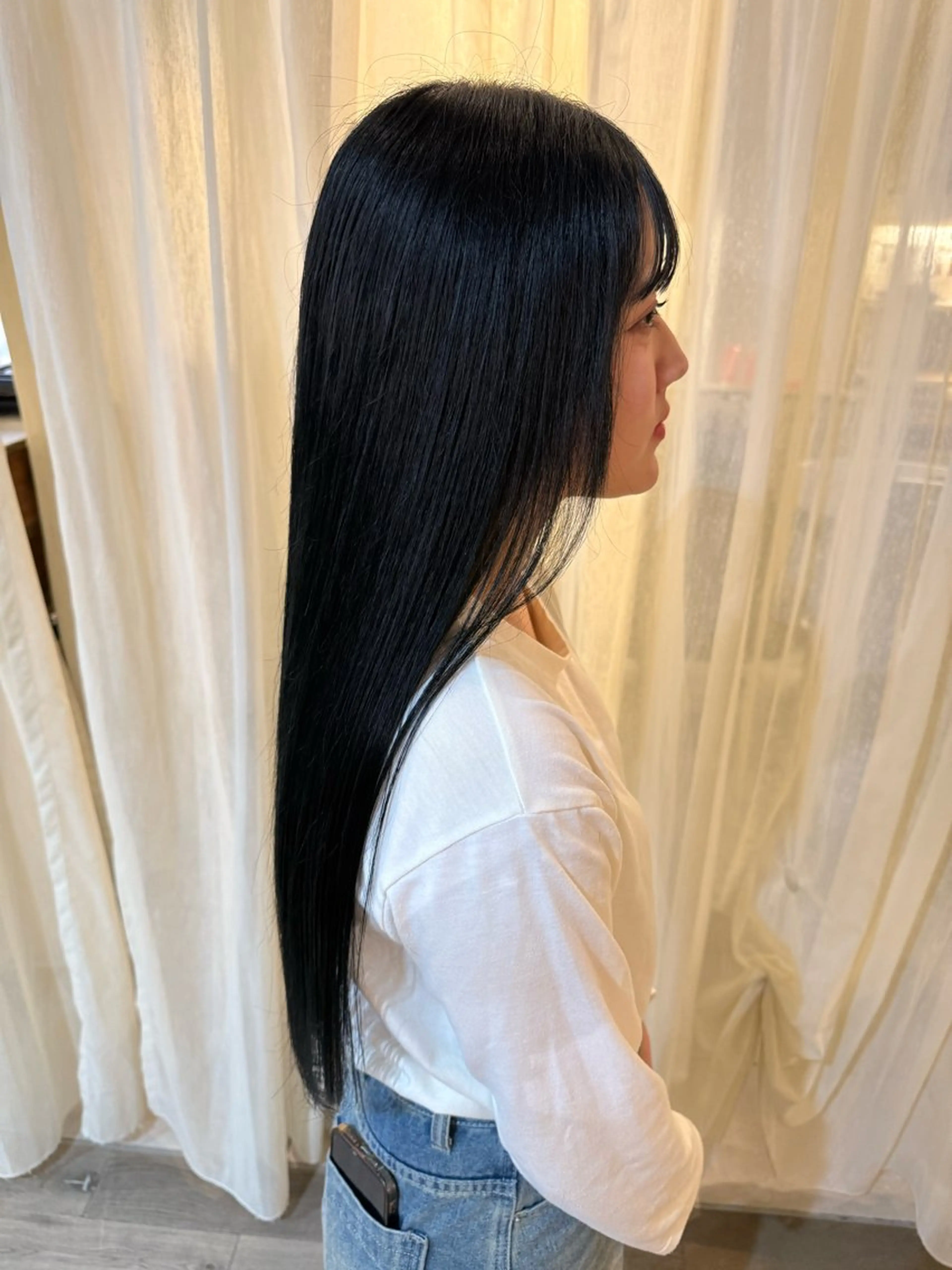 ロング 藤原 百花のヘアスタイル