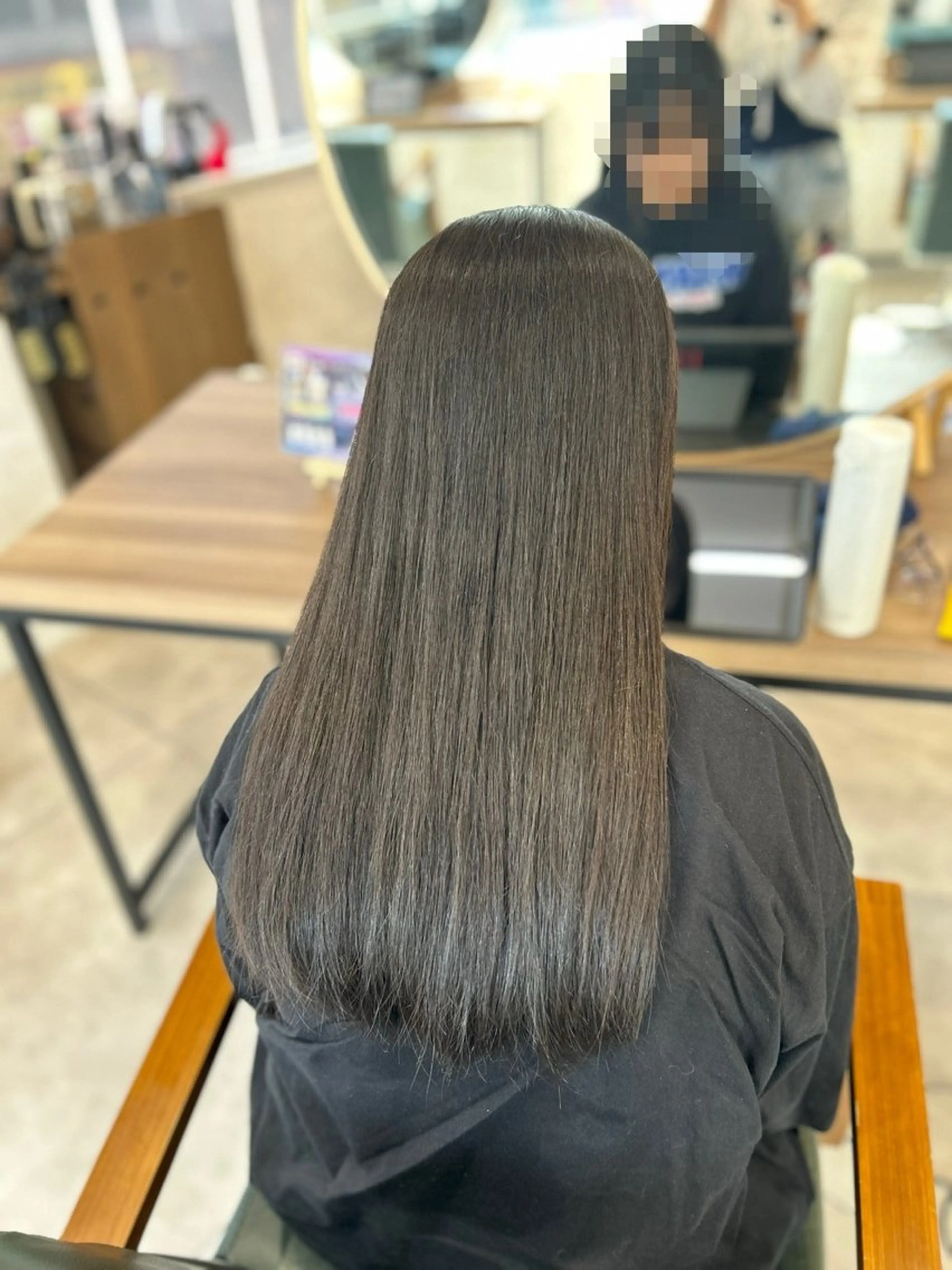 ロング パーマ 縮毛矯正 カット トリートメント ハイトーン透明感/レ イヤー/ririkaのヘアスタイル