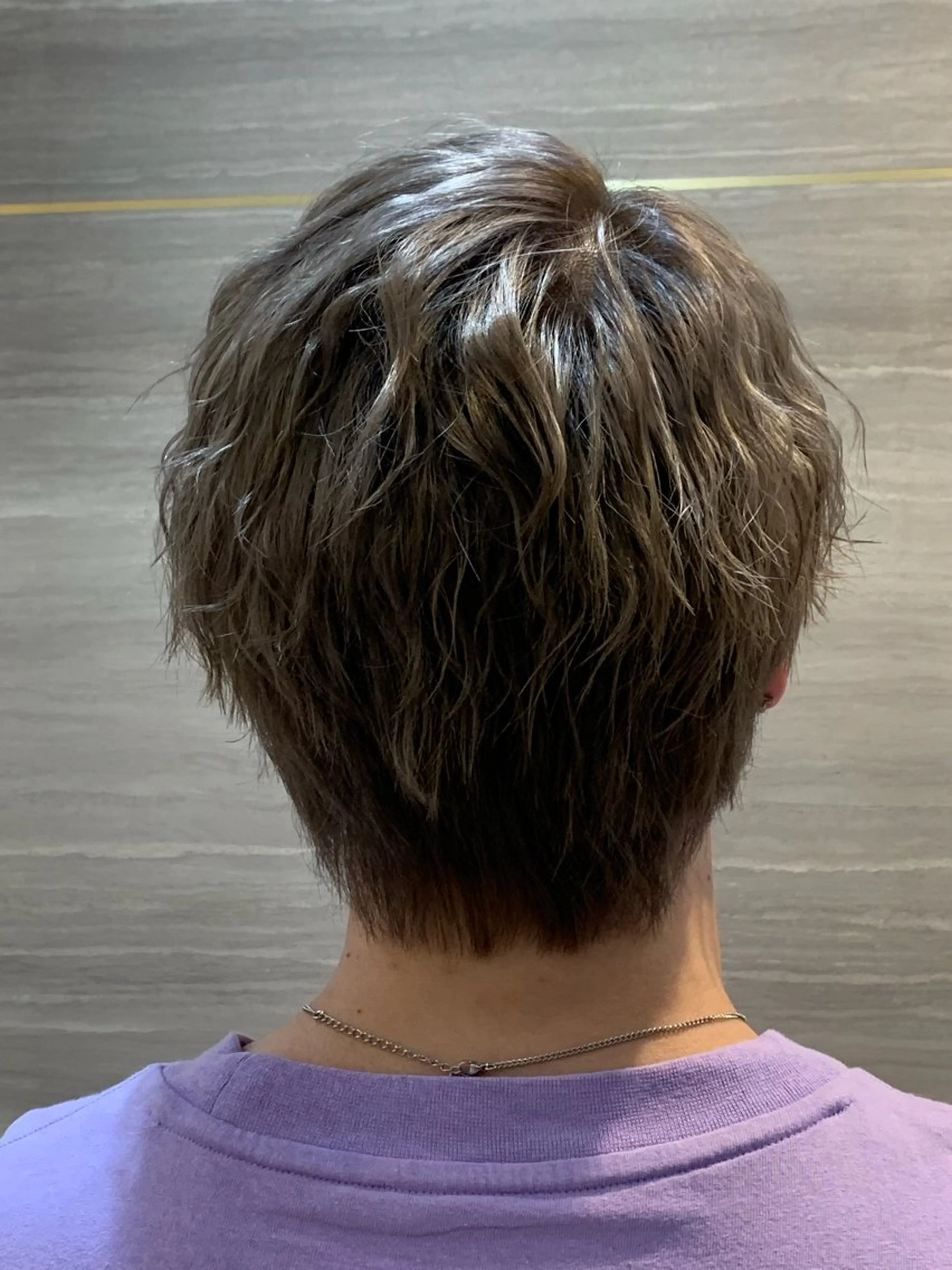 ショート カラー パーマ ヘアアレンジ メンズ キッズ 🤍韓国風レイヤー/ 艶髪🤍鳥越美羽のヘアスタイル