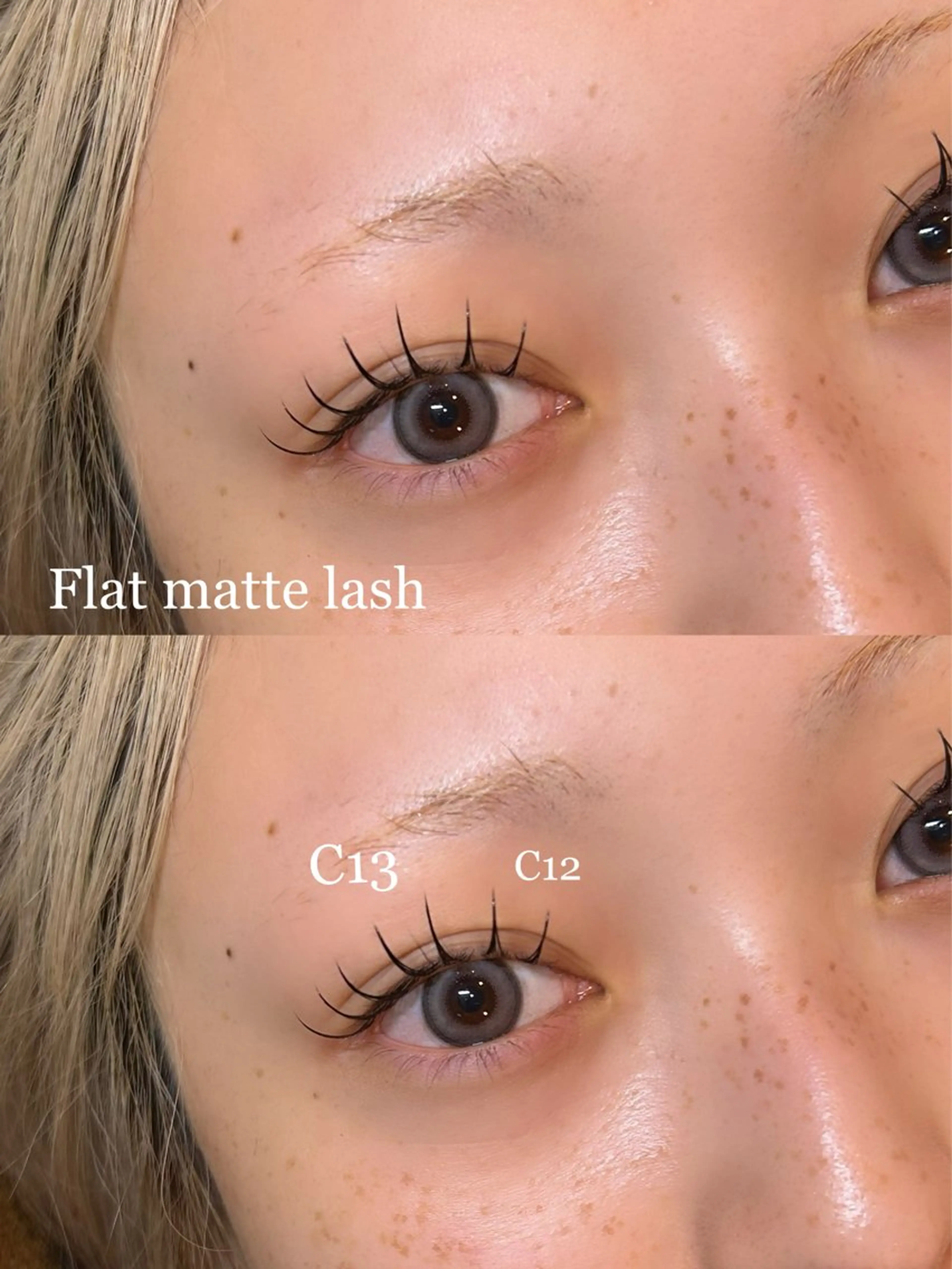 【+¥1000でLEDに変更可能✩.*˚】 🩵フラットラッシュ140本🩵➕コーティング付き☘オフ無しの写真