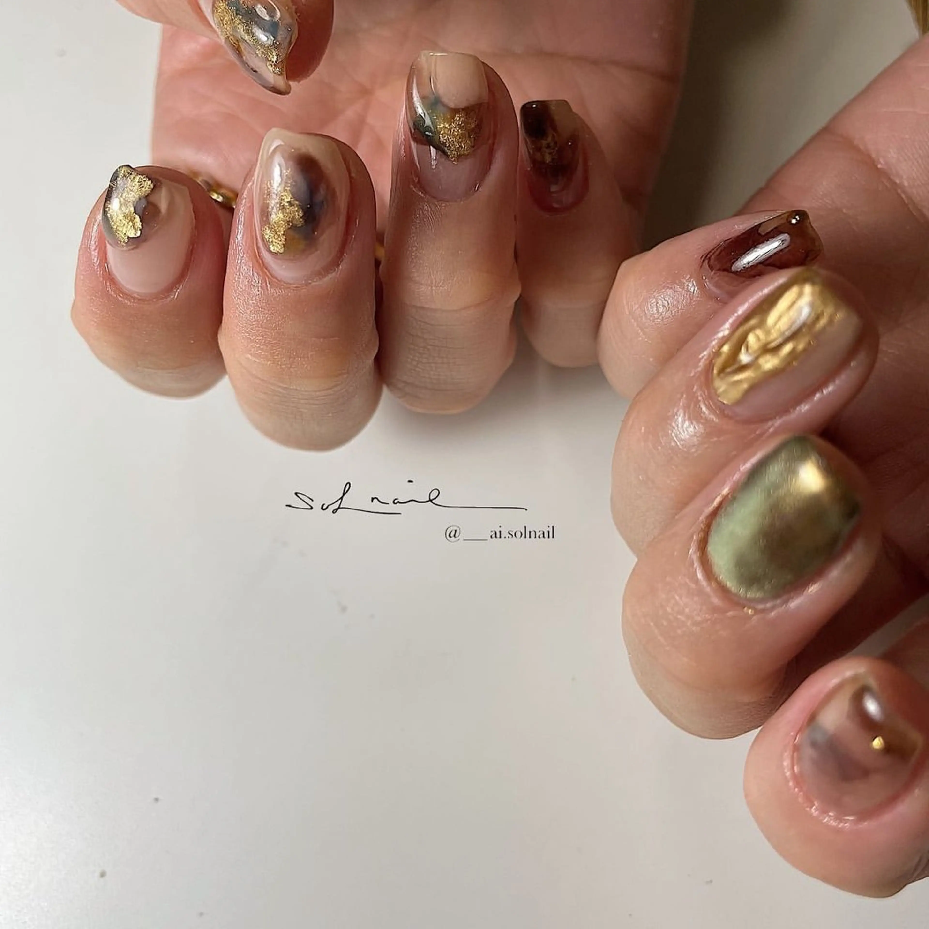 ネイル 🍃伏見 / soL nail / aiのネイルデザイン