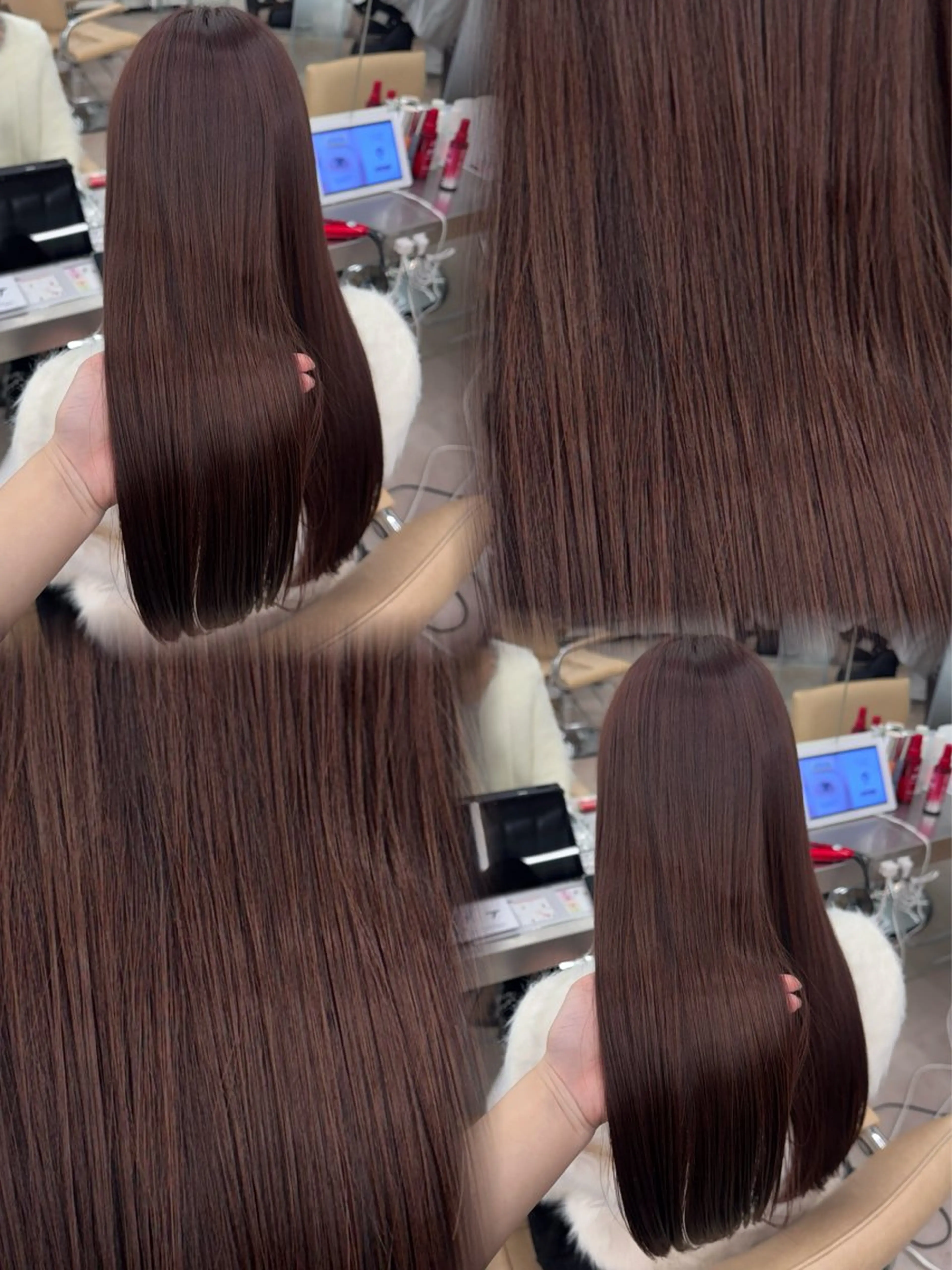 カラー ヘアカラー 透明感カラー🫧⌇ AO🫐🩵のヘアスタイル