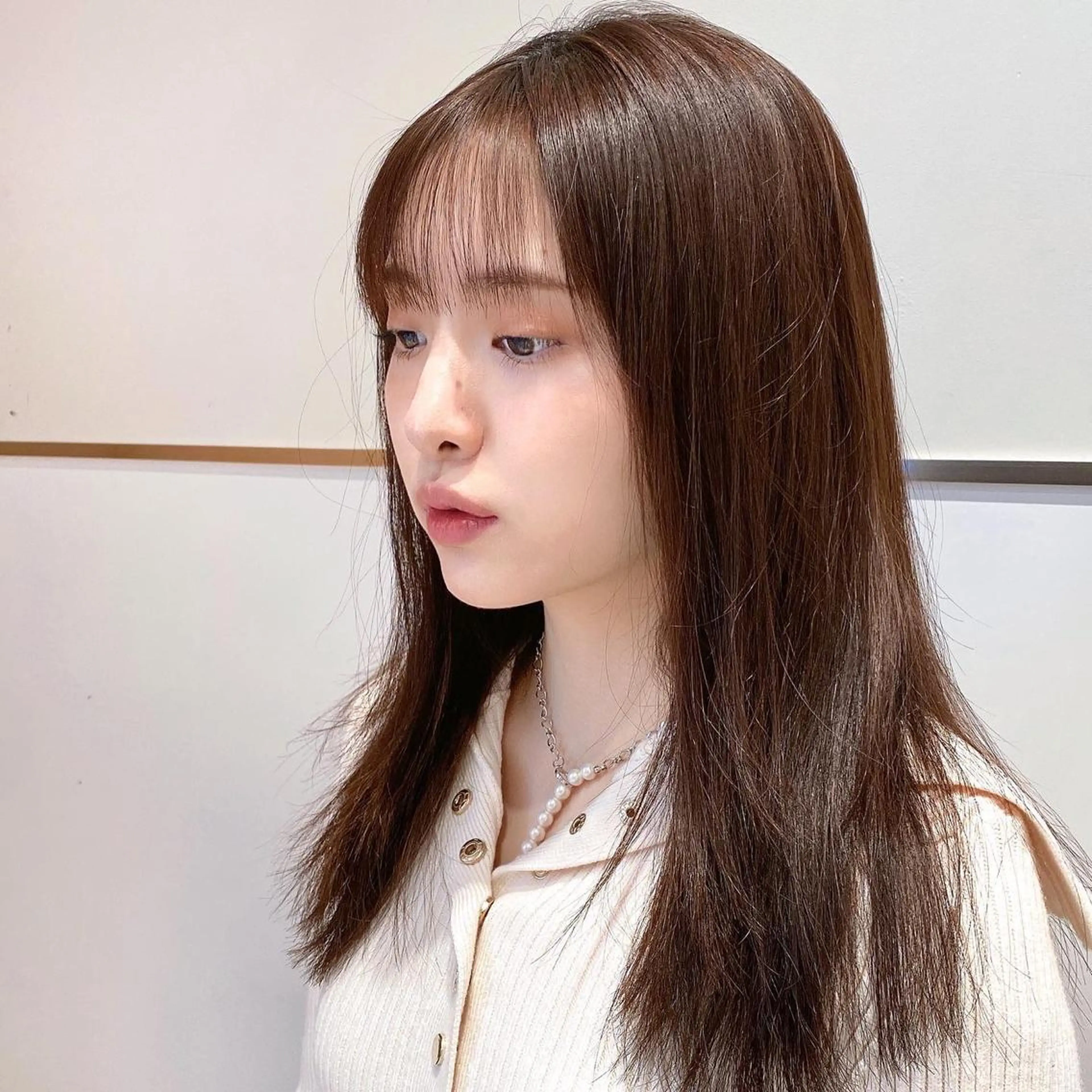 セミロング カット ヘアカラー トリートメント 韓国くびれレイヤー 🇰🇷はづきのヘアスタイル