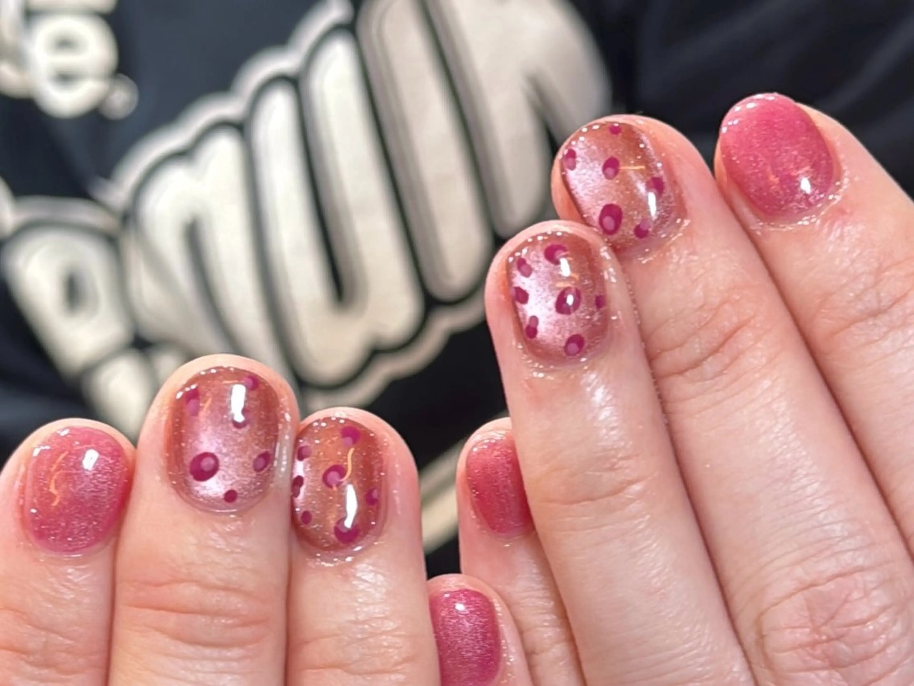 ネイル ジェルネイル 氷ネイル・うるうるネイル オフィスネイル シンプルネイル ハンドネイル 清水 夏澪のネイルデザイン