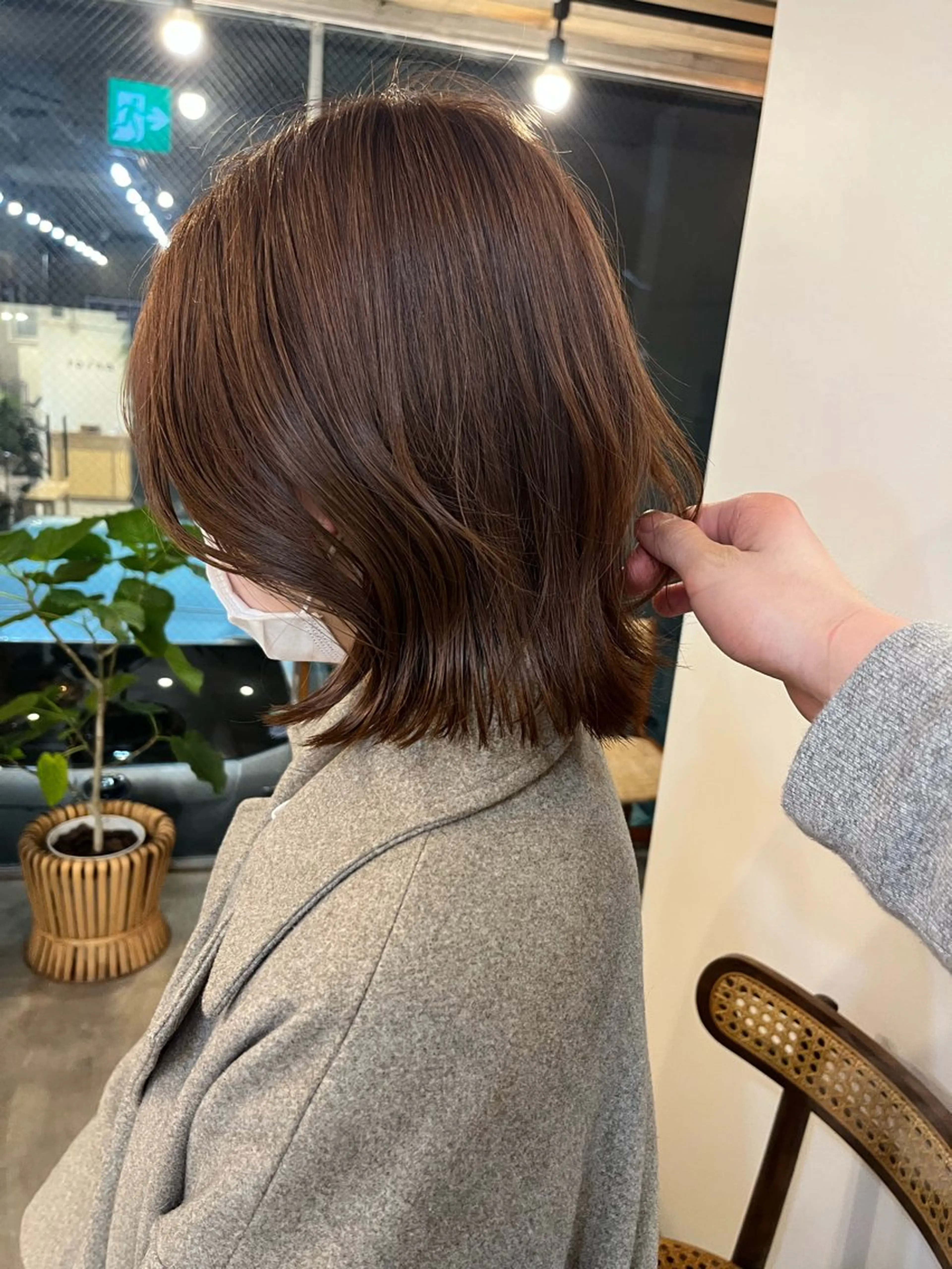 ミディアム モモセ ユメトのヘアスタイル