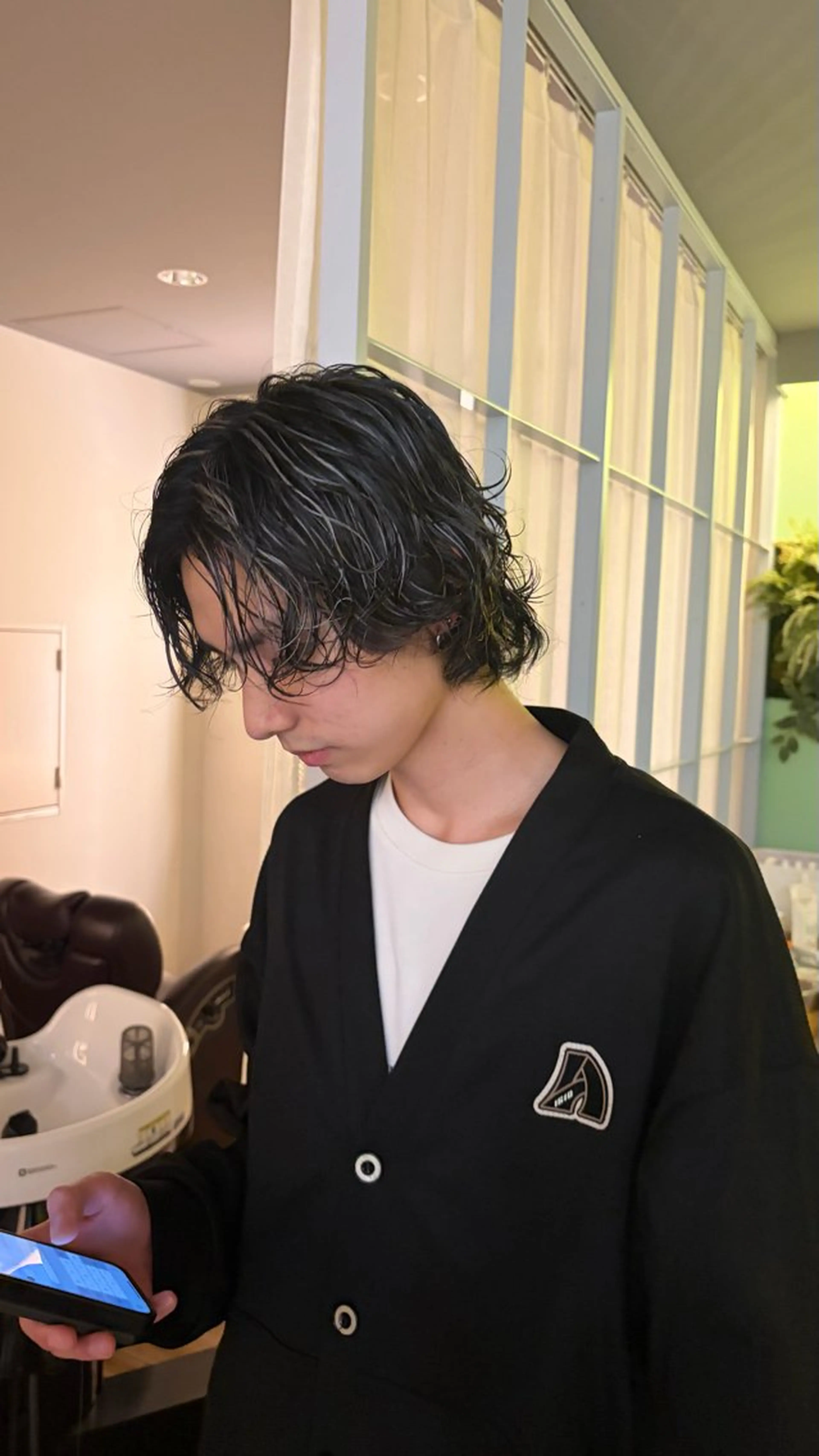 カラー メンズ ボブ／カラー／ ナガヌマサクラ🍒のヘアスタイル