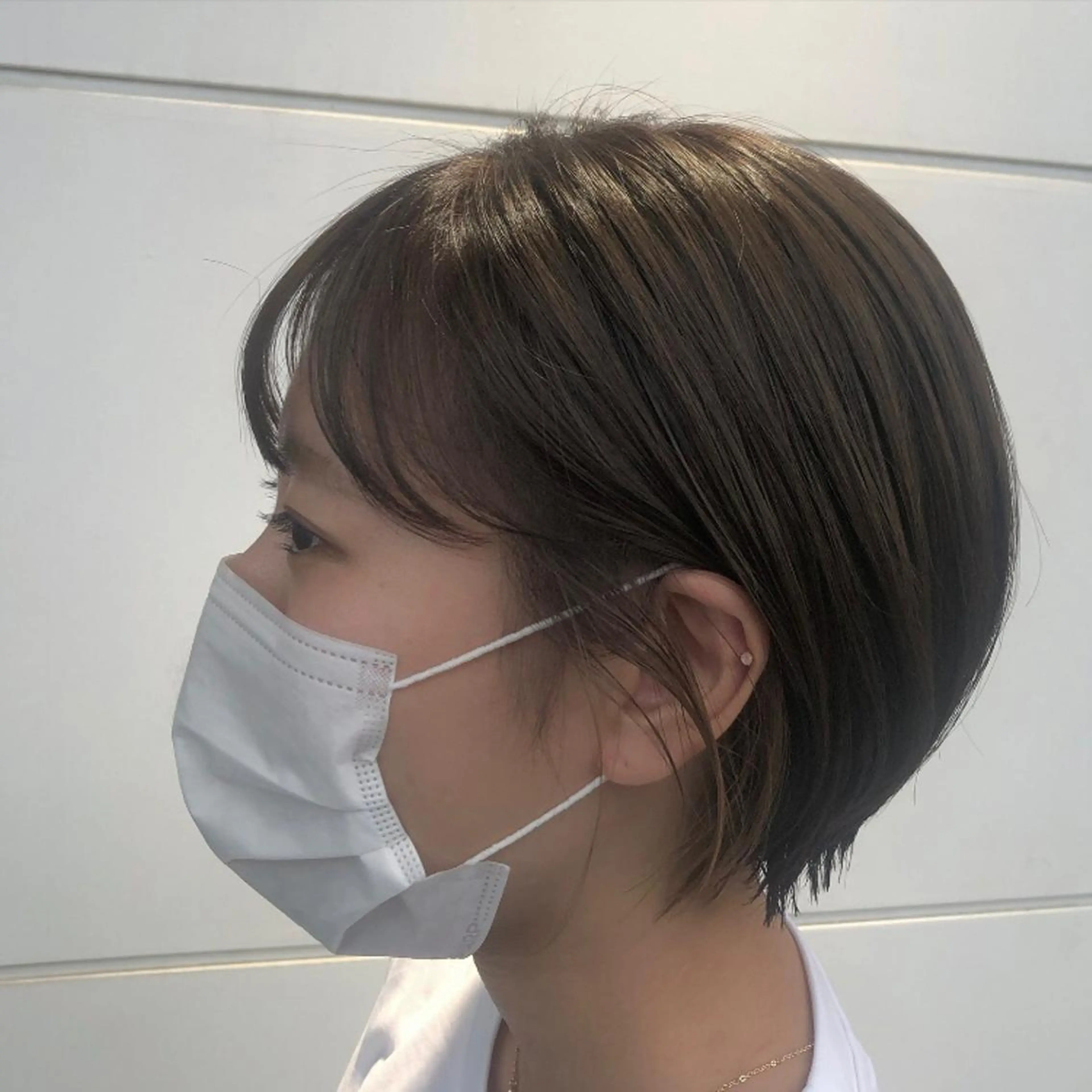 ショート カラー 丸みショート ショートヘア カット ヘアカラー トリートメント カトウ ユウカのヘアスタイル