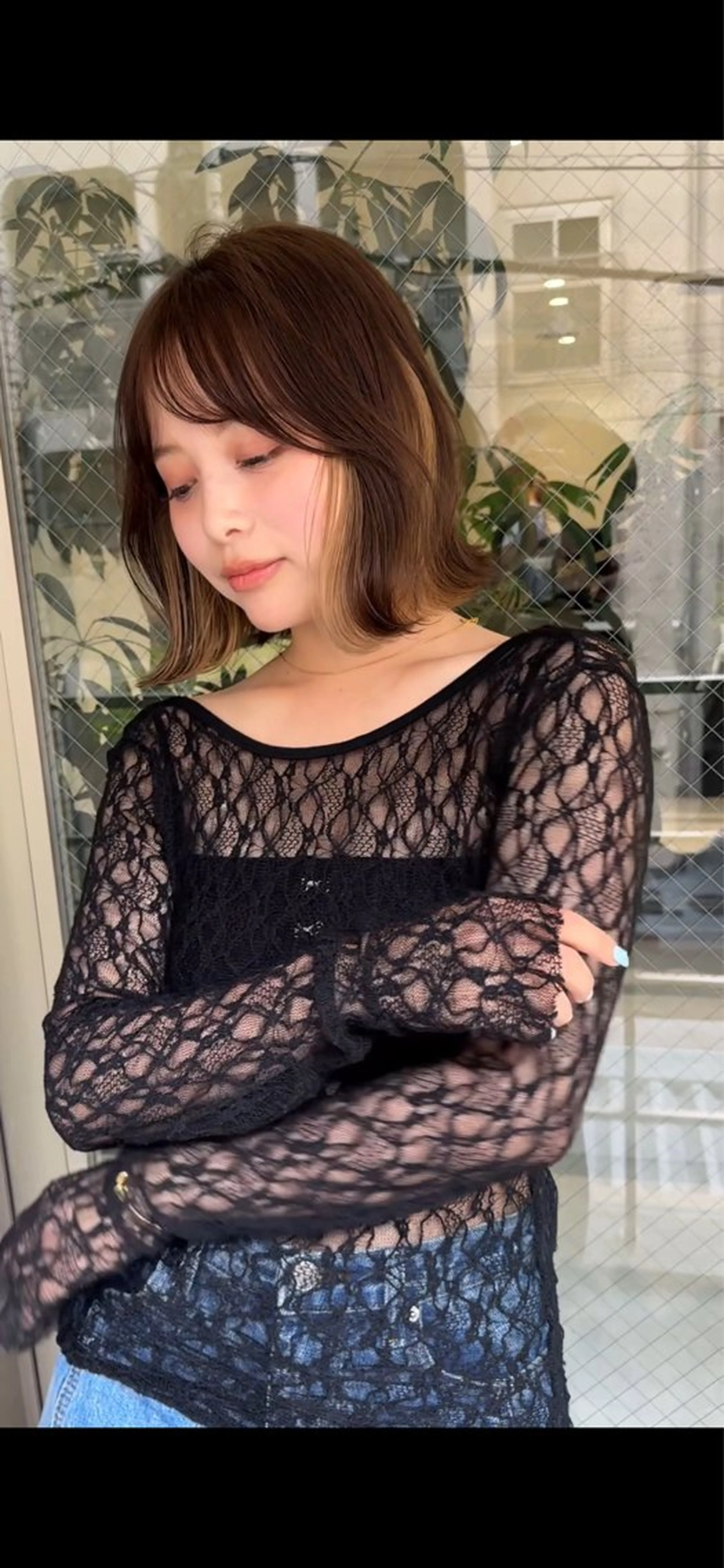 ミディアム カラー インナーカラー 似合わせ/レイヤー/ ボブ Senriのヘアスタイル