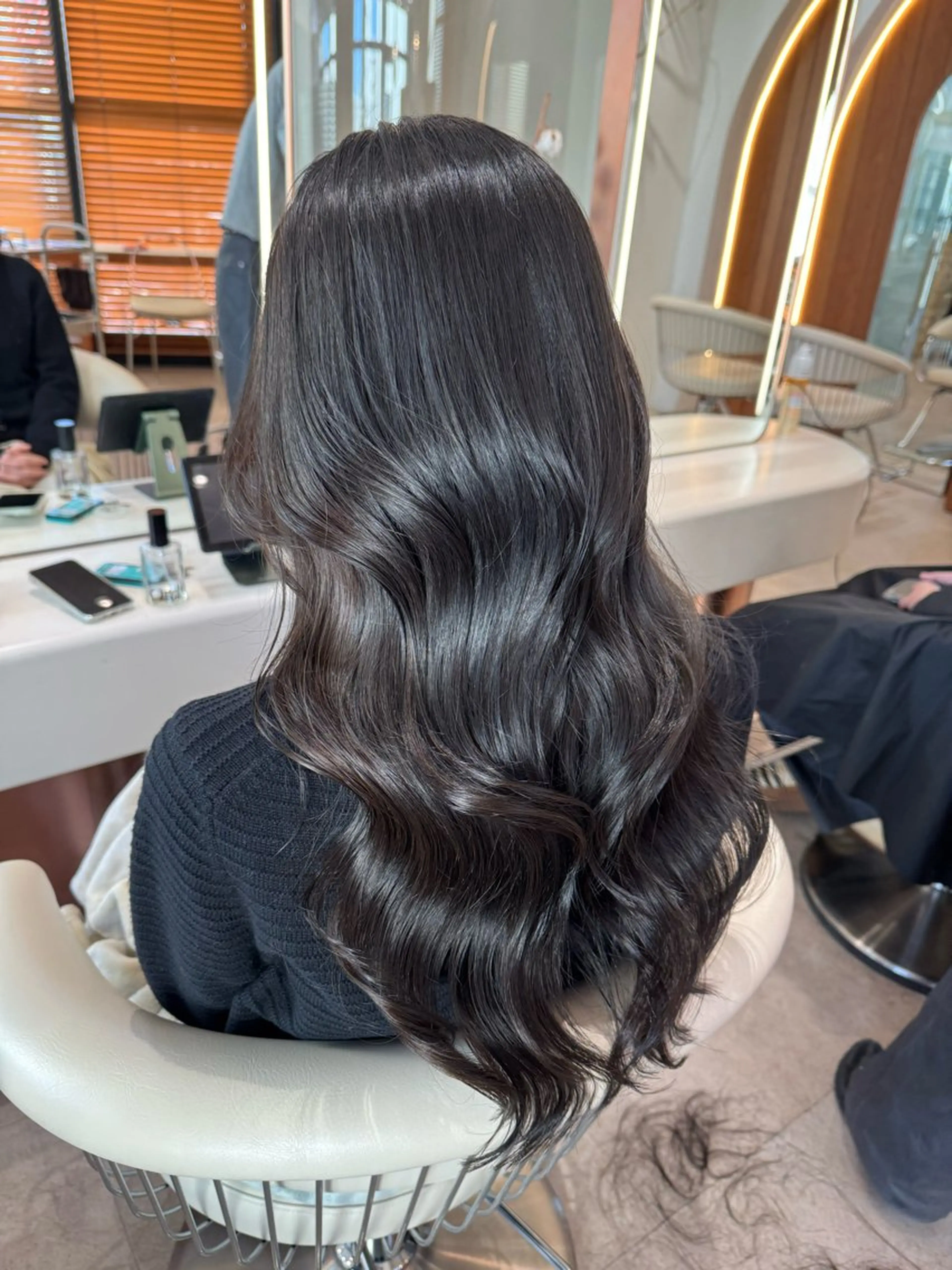 ロング カラー 透明感カラー 韓国風ヘア 小顔カット トリートメント カット ヘアカラー 渋谷/韓国レイヤー/ 艶カラー/nanoのヘアスタイル