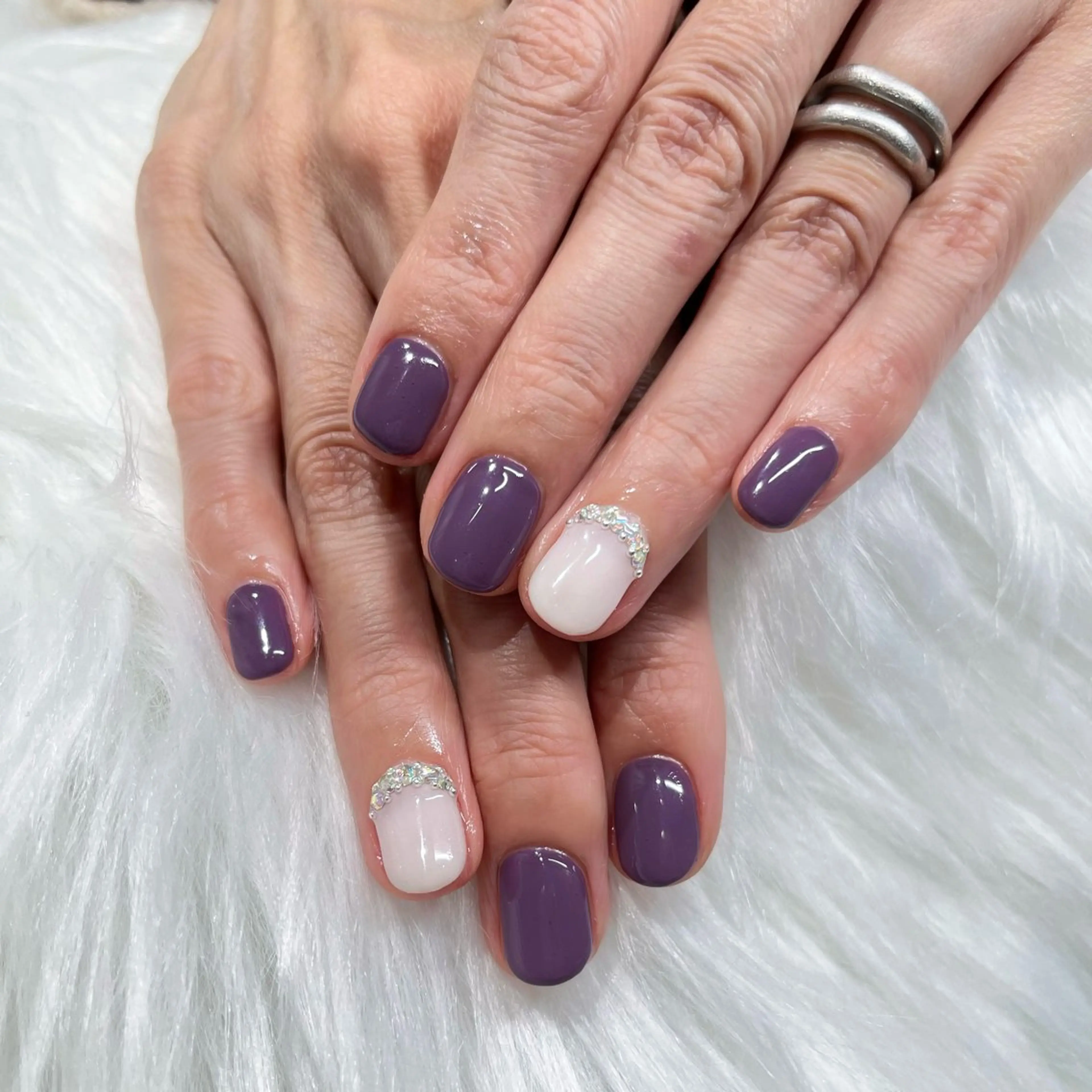 ネイル キラキラネイル ストーンネイル Feliz Saitoのマツエク・マツパデザイン