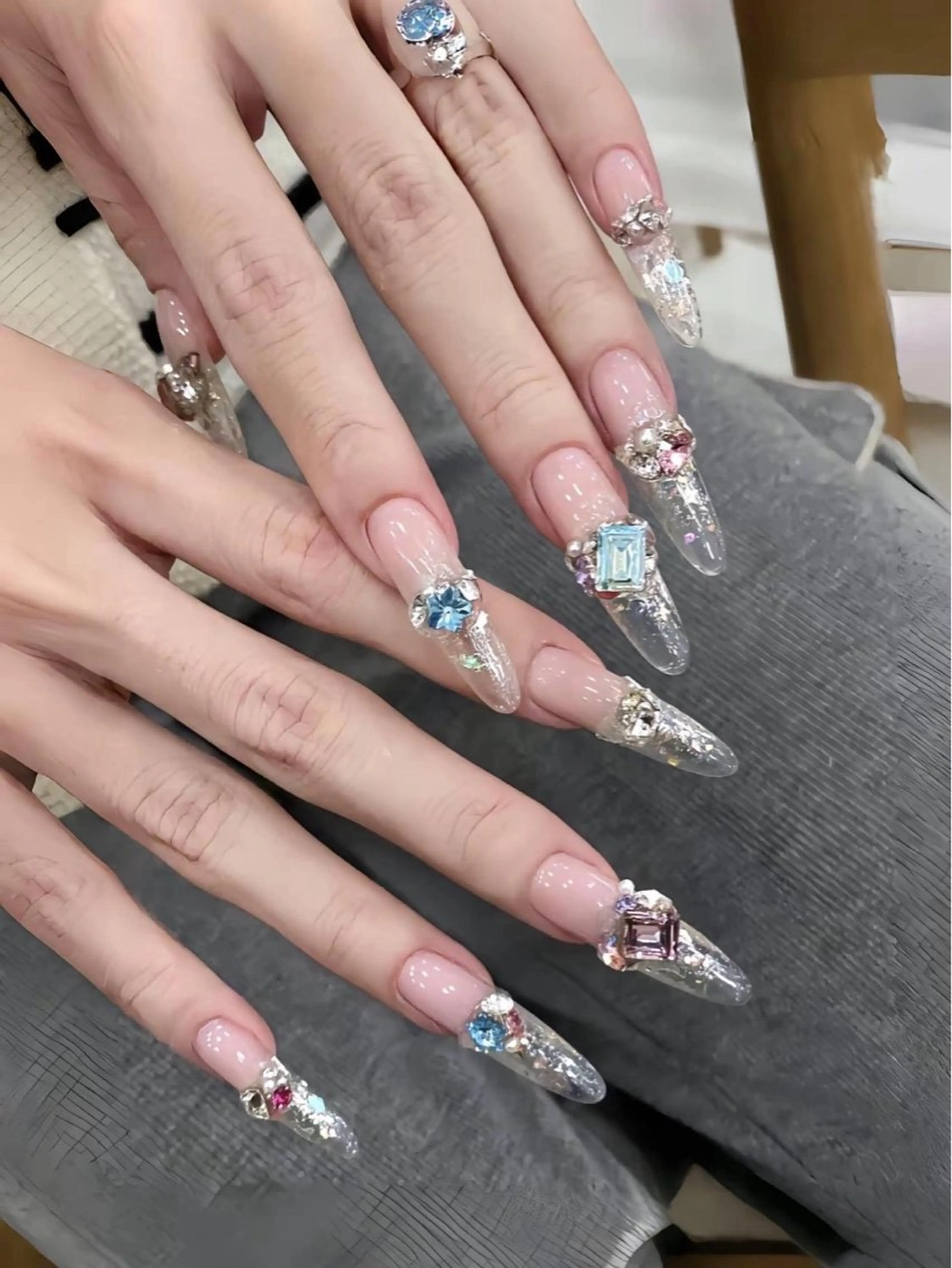 ネイル 韓国ネイル マグネットネイル ワンカラーネイル ネイルチップ Jenn Nail Salonのネイルデザイン