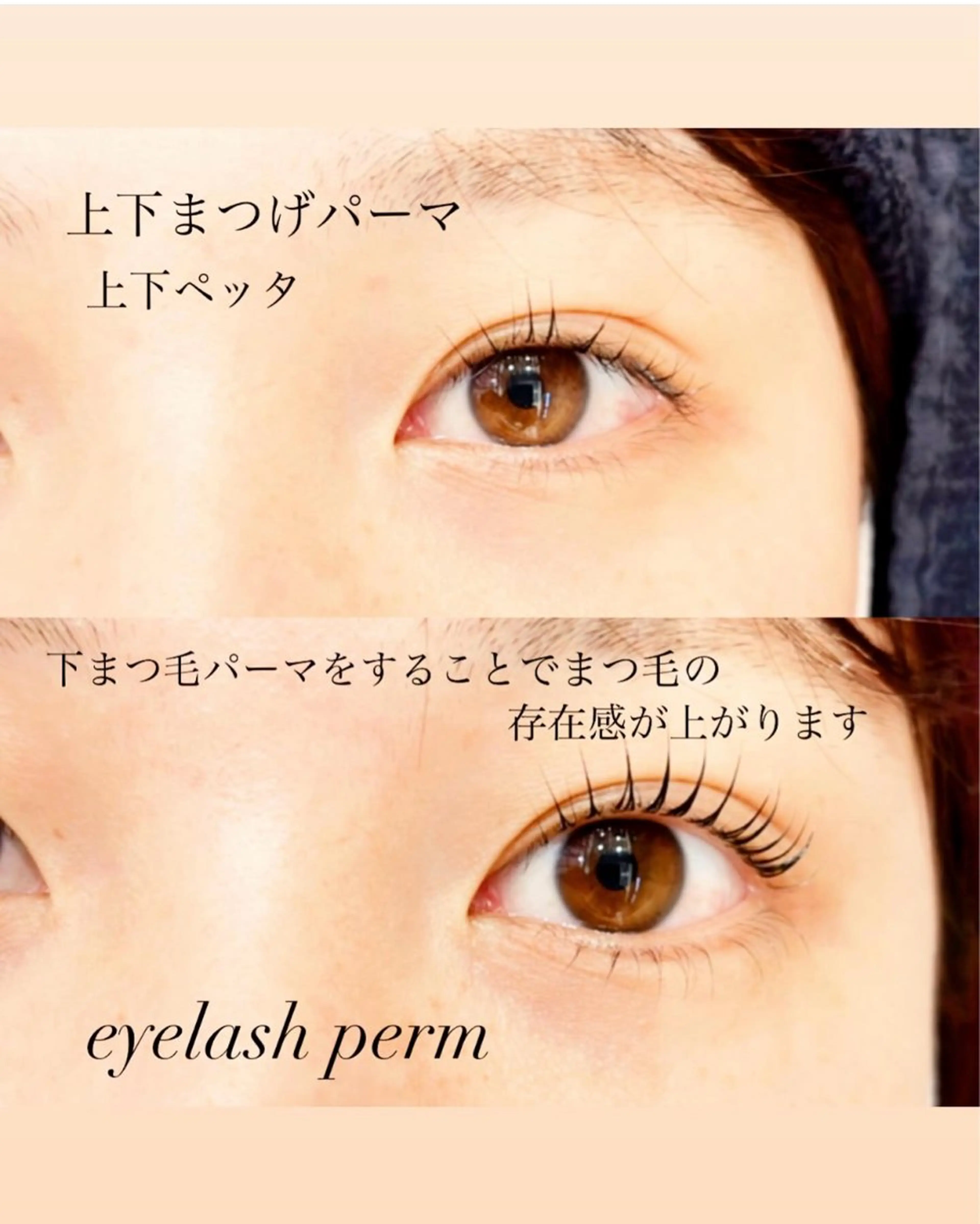 マツエク・マツパ まつげパーマ 下まつげエクステ マツパ GranCieux 水戸/まつパ🧡黒柳の眉毛・アイブロウイメージ