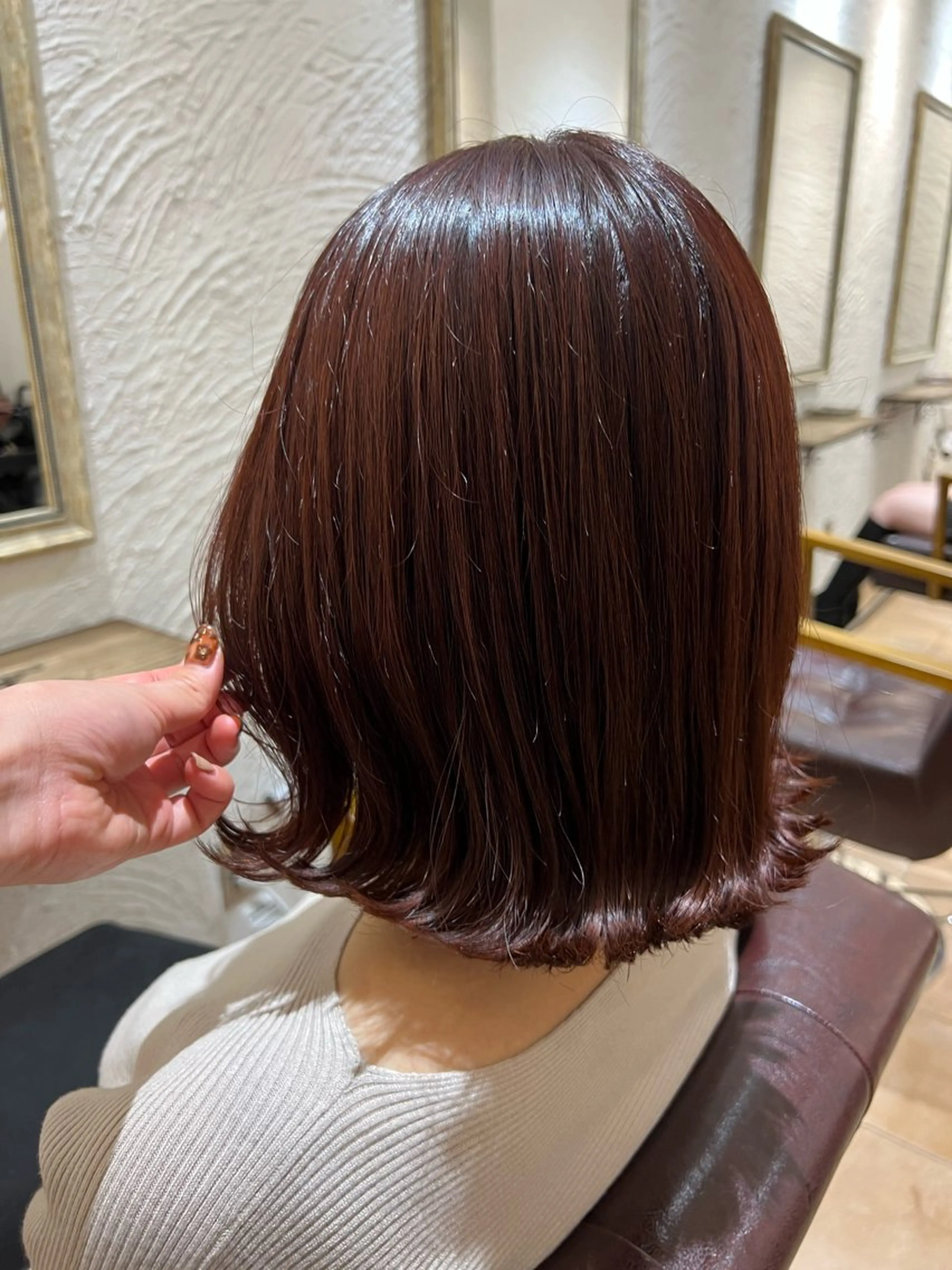 ミディアム カラー 🥀韓国ヘア🥀 宮津真菜のヘアスタイル