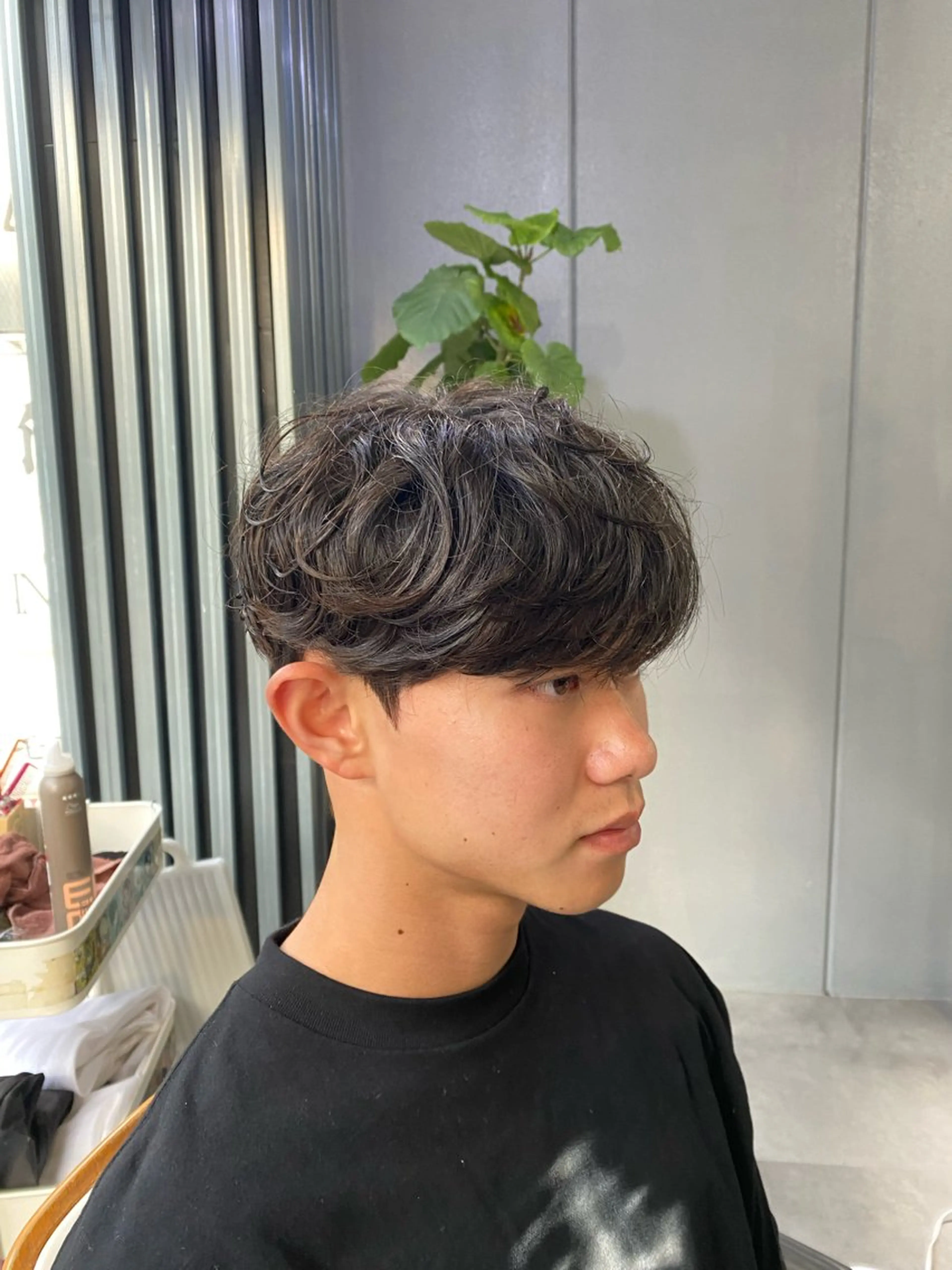パーマ メンズ カット パーマ 和 ／韓国メンズスタイルのヘアスタイル