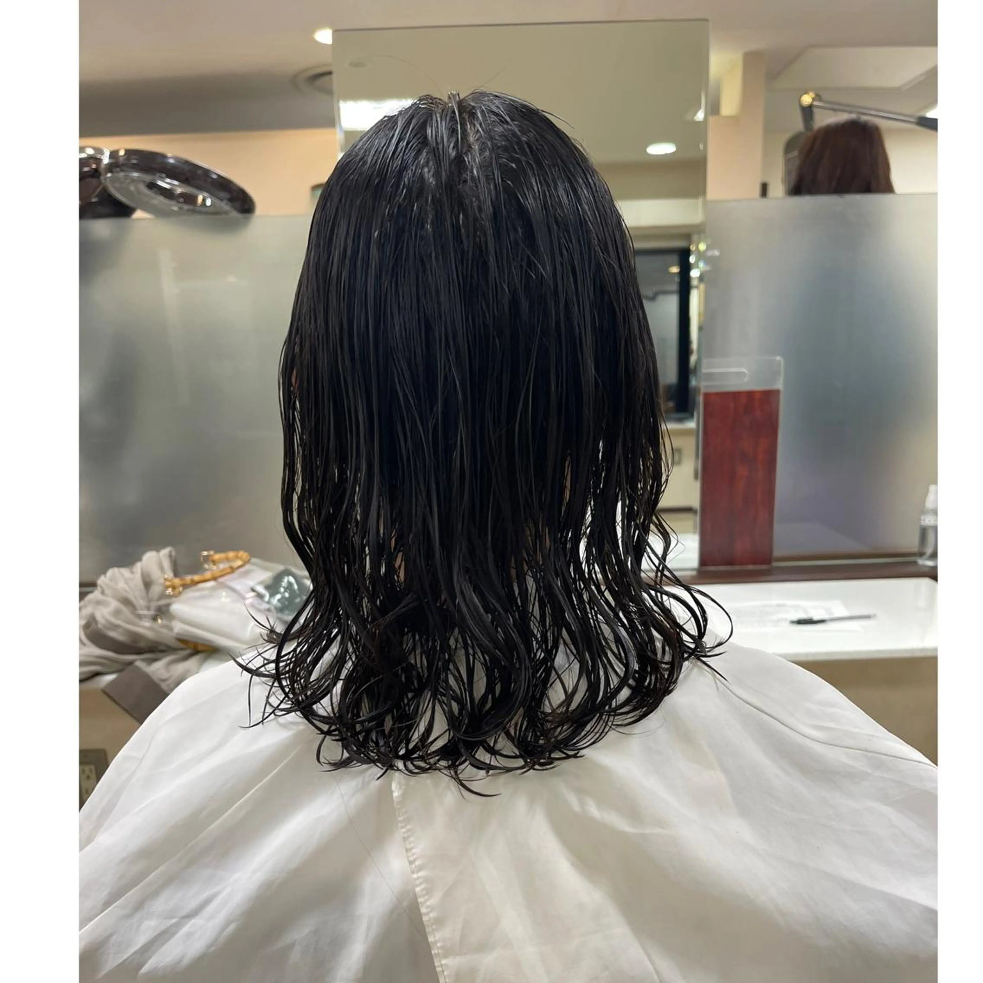 ミディアム パーマ ミディアムパーマ 渋谷 りなのヘアスタイル